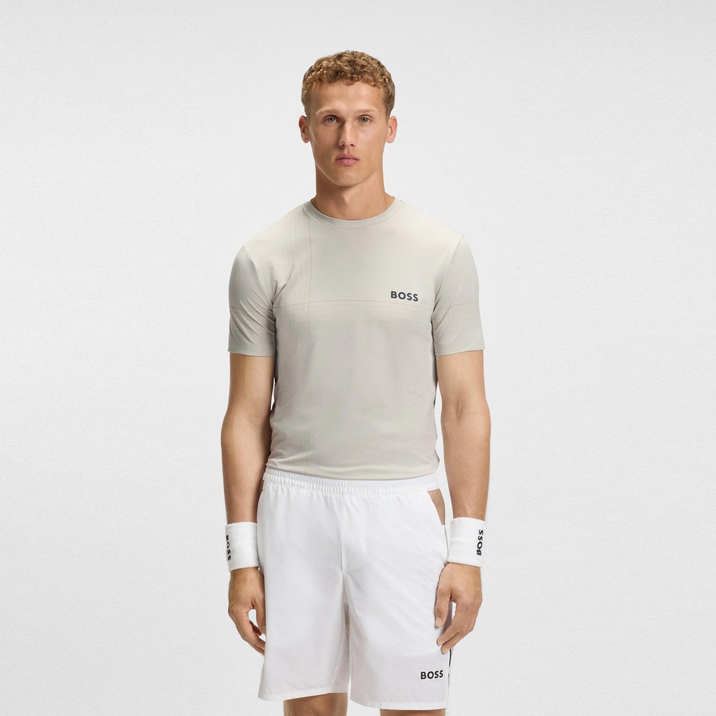BOSS Tech TOC T-Shirt Herren-Beige BOSS Tech TOC T-Shirt Herren-Beige