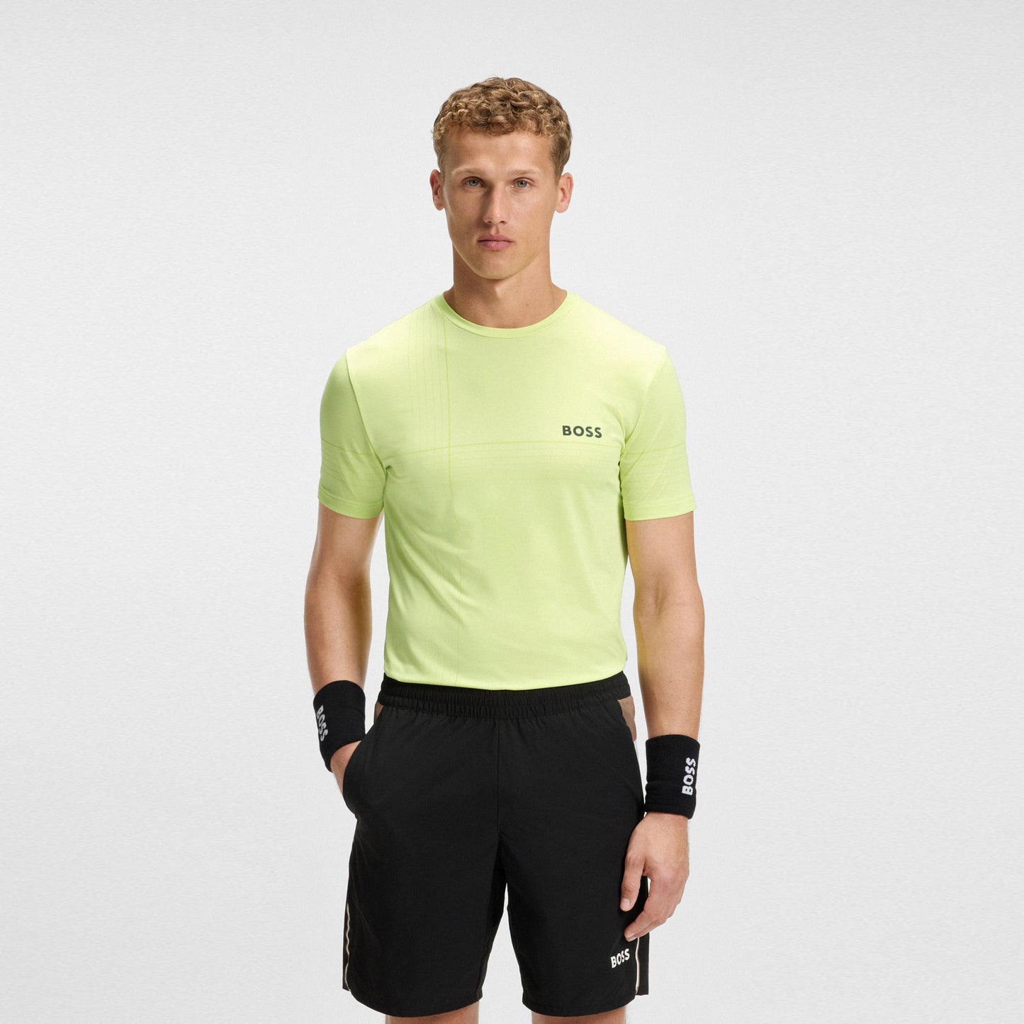 BOSS Tech TOC T-Shirt Herren-Limette BOSS Tech TOC T-Shirt Herren-Limette