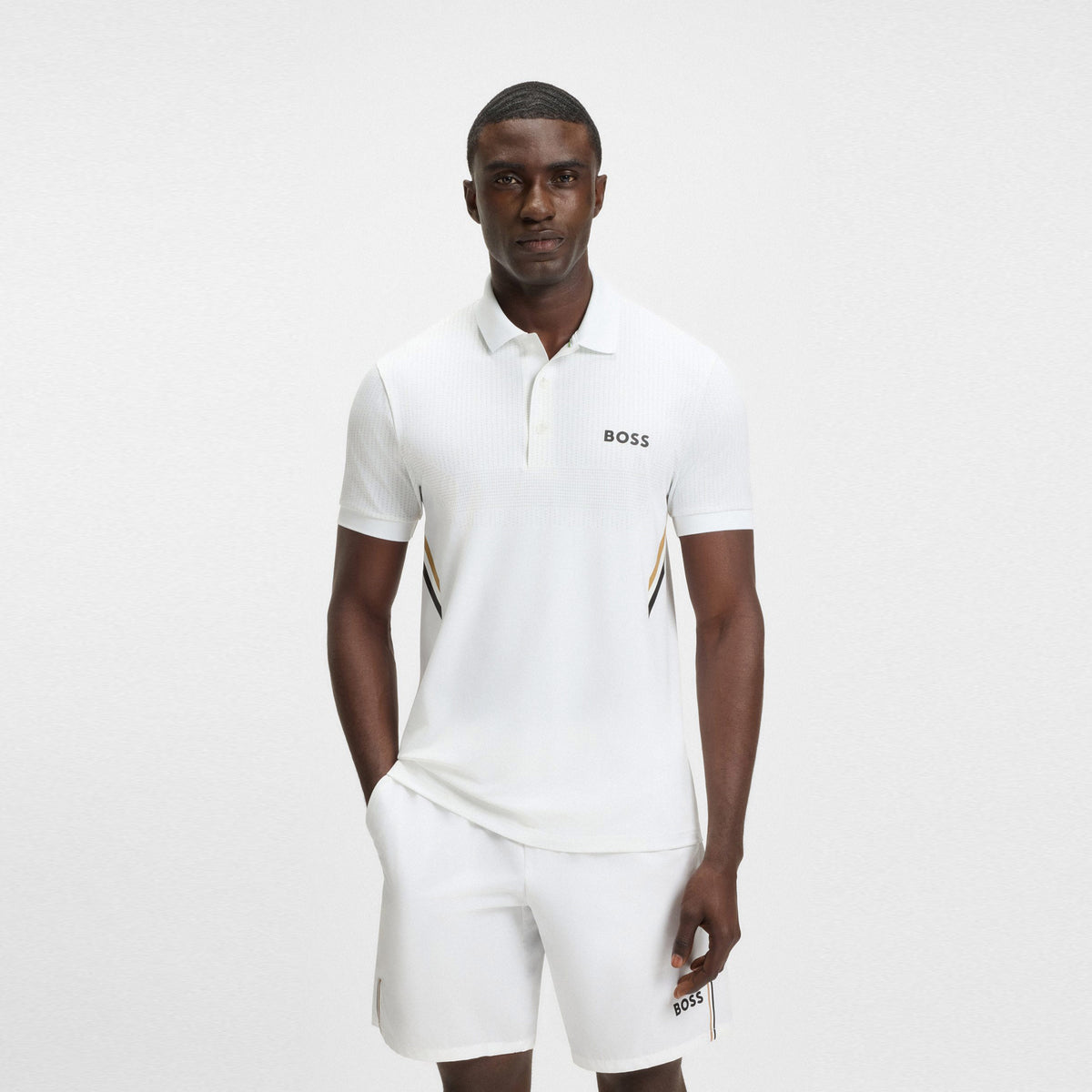 BOSS Paule TOC Polo Herren-Weiß BOSS Paule TOC Polo Herren-Weiß