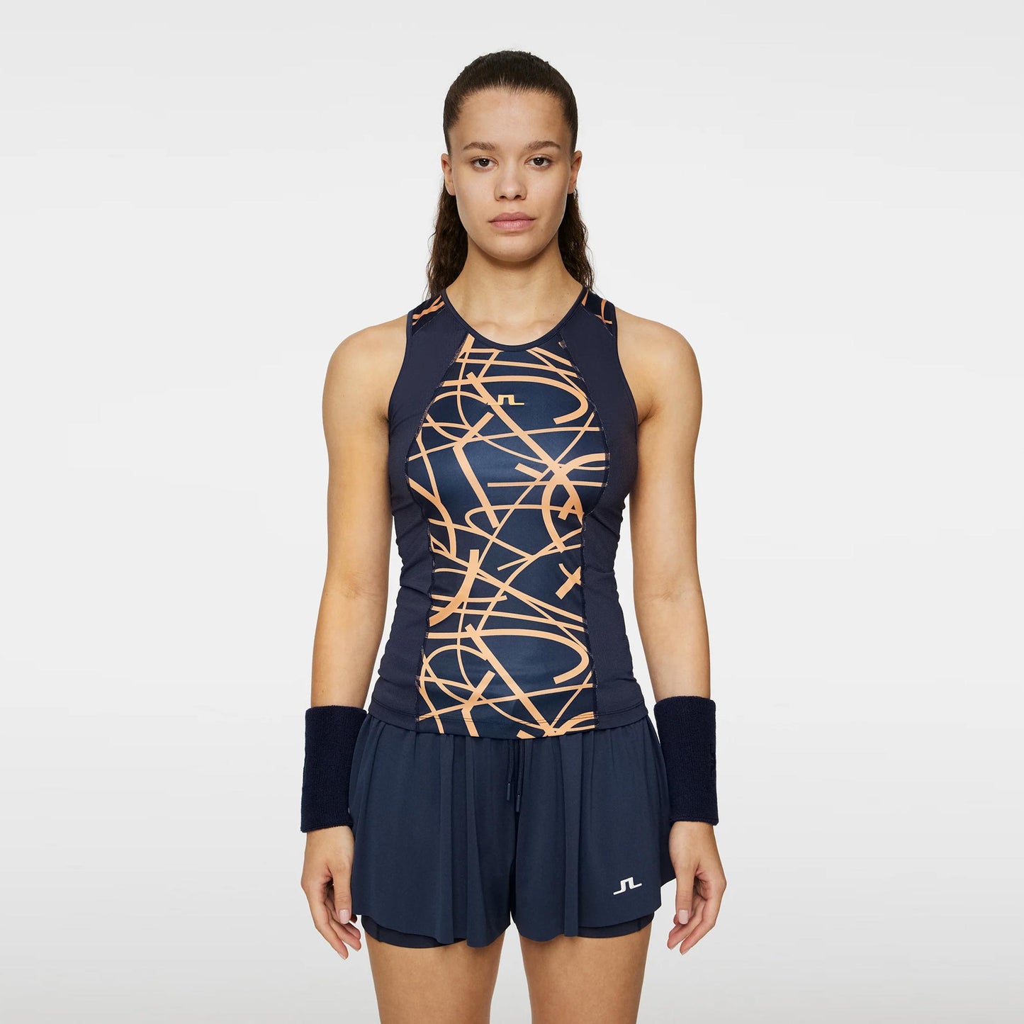 JLindeberg Miria Printed Tank-Top Damen-Dunkelblau,Orange JLindeberg Miria Printed Tank-Top Damen-Dunkelblau,Orange