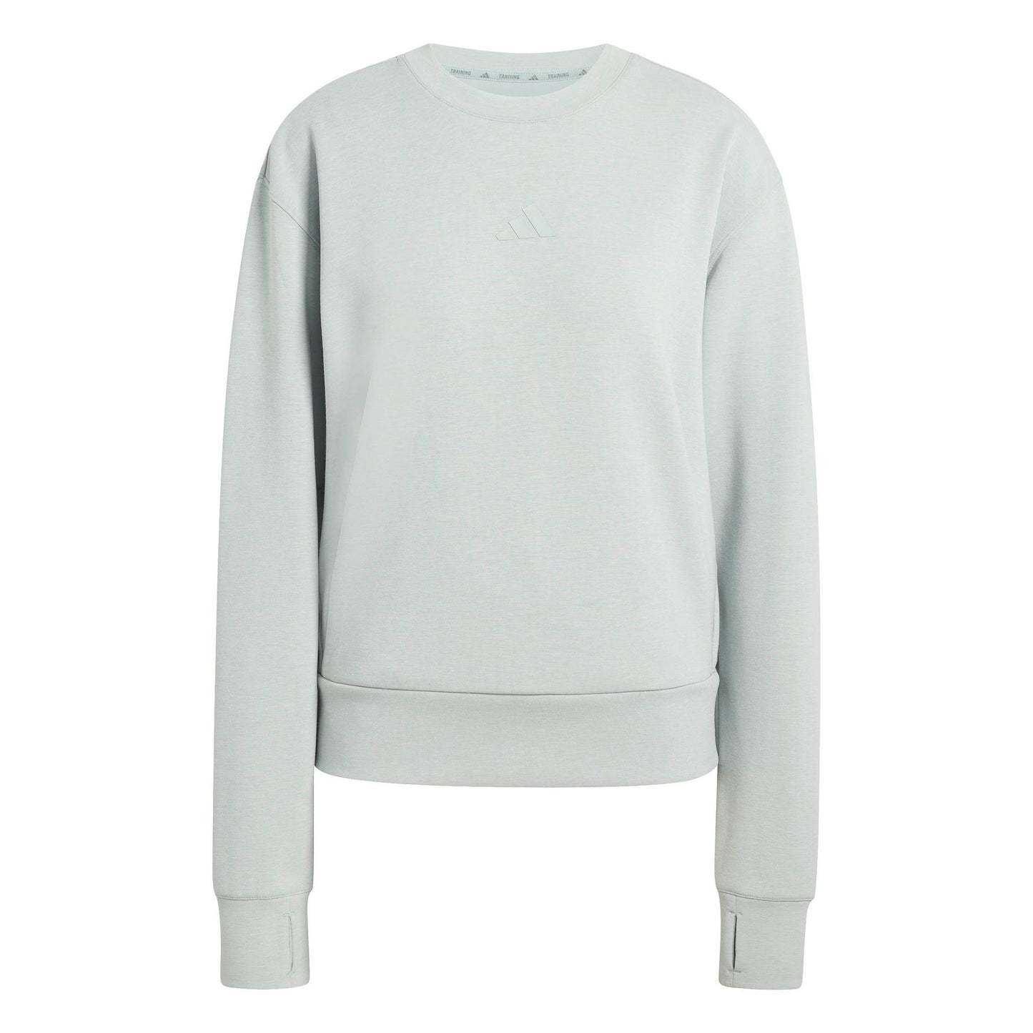 adidas D4T Knit Crew Sweatshirt Damen-salbei adidas D4T Knit Crew Sweatshirt Damen-salbei