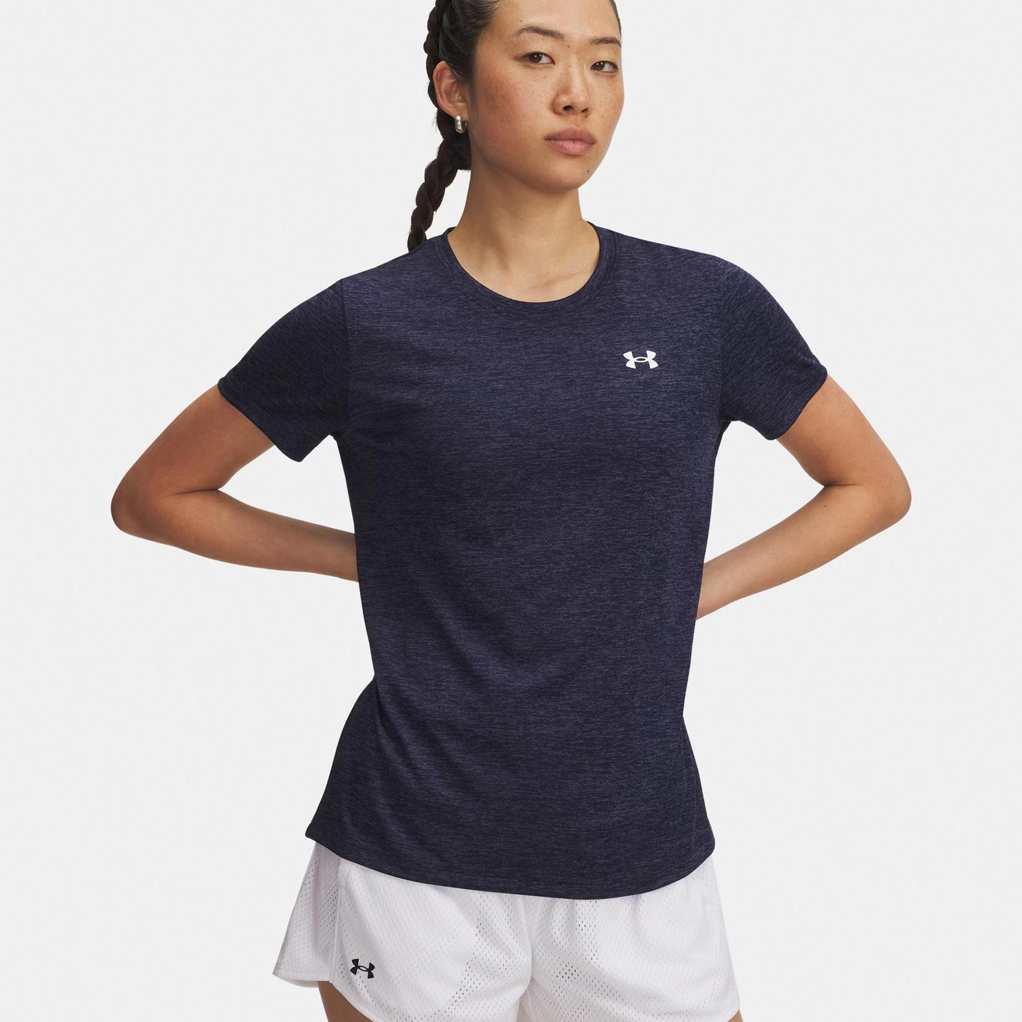 Under Armour Tech Twist T-Shirt Damen-blau, weiß Under Armour Tech Twist T-Shirt Damen-blau, weiß