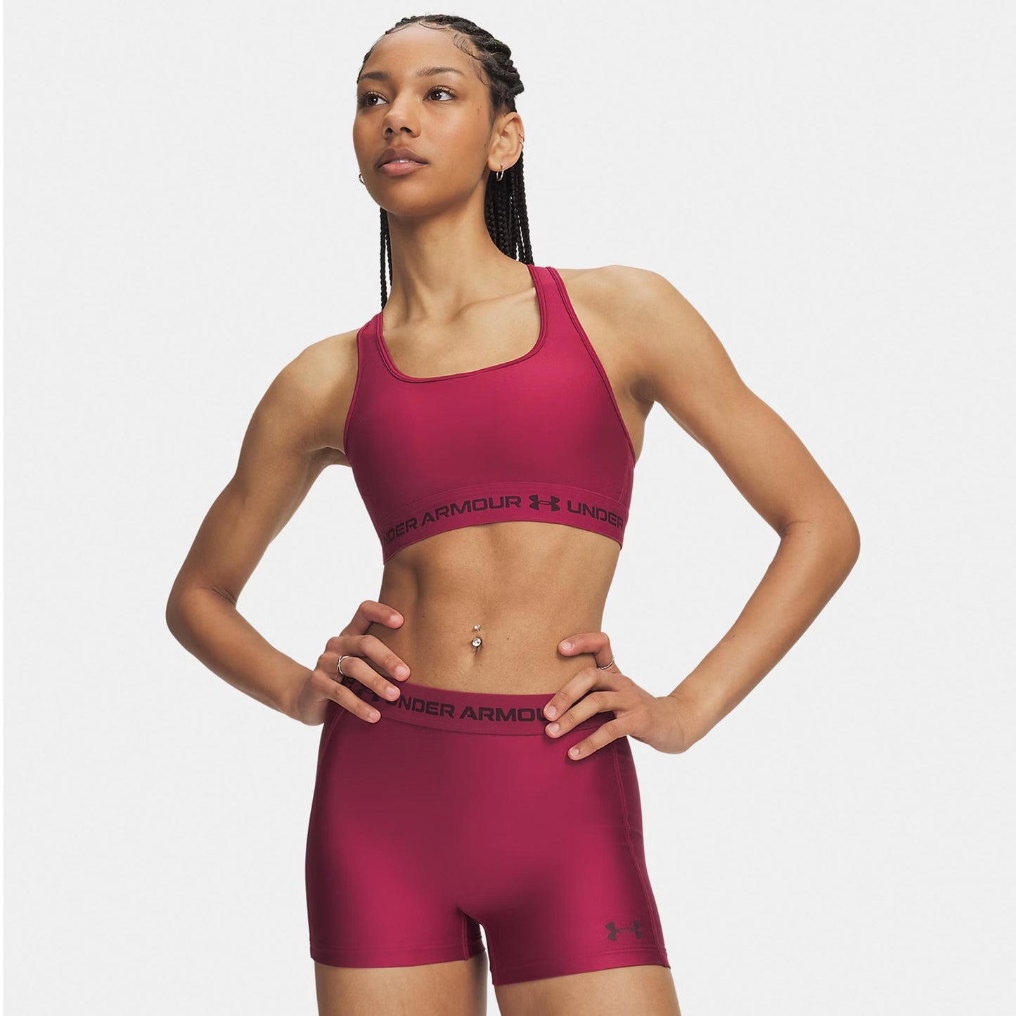Under Armour Crossback Middle Sport-BH Damen - rot, dunkelrot Under Armour Crossback Middle Sport-BH Damen - rot, dunkelrot