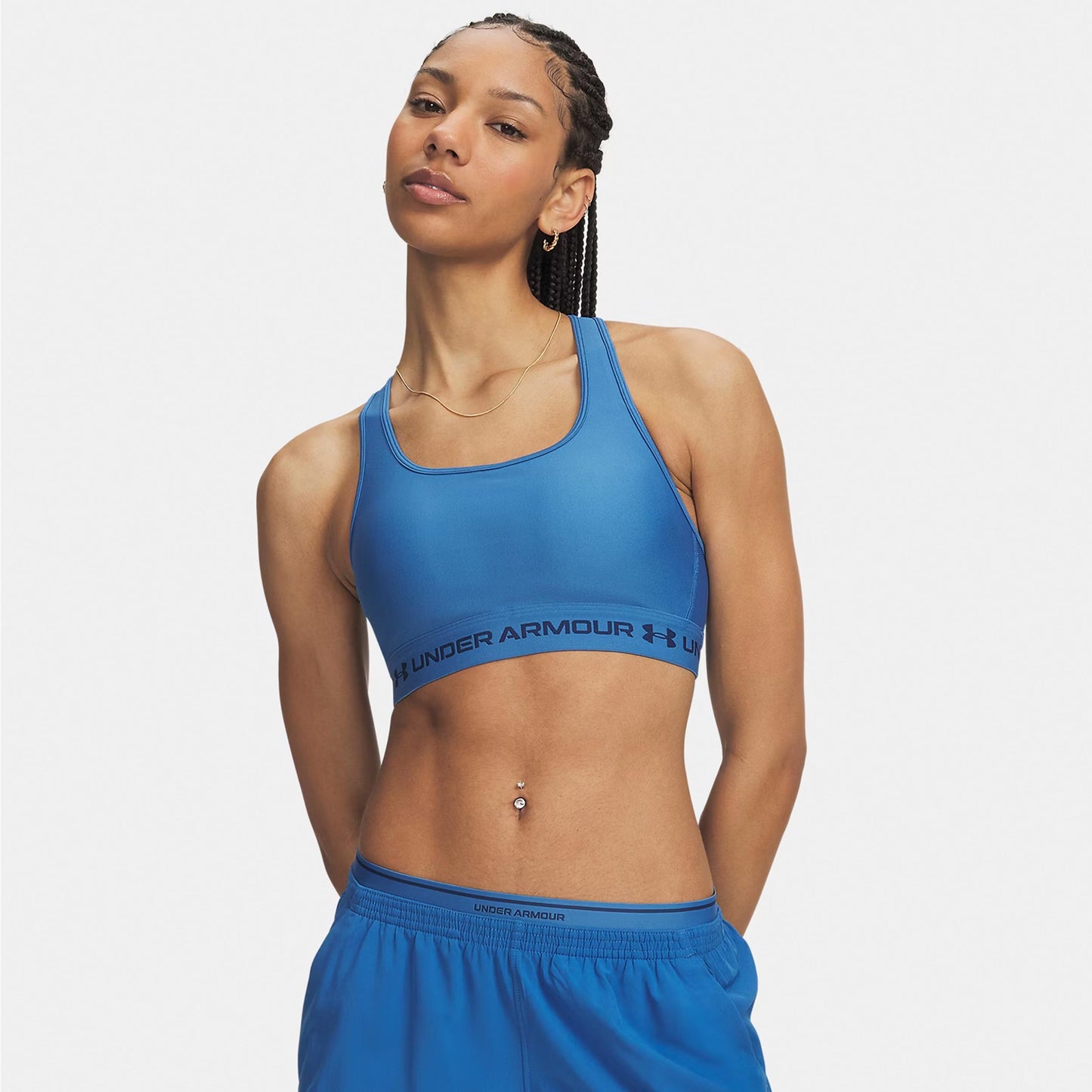 Under Armour Crossback Middle Sport-BH Damen - blau, nachtblau Under Armour Crossback Middle Sport-BH Damen - blau, nachtblau