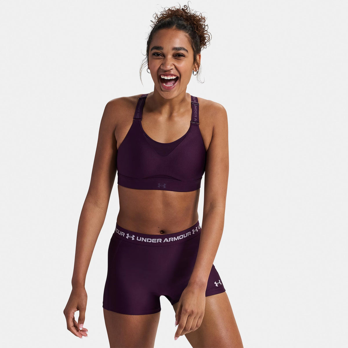 Under Armour Infinity High 2.0 Sport-BH Damen - lila, violett Under Armour Infinity High 2.0 Sport-BH Damen - lila, violett