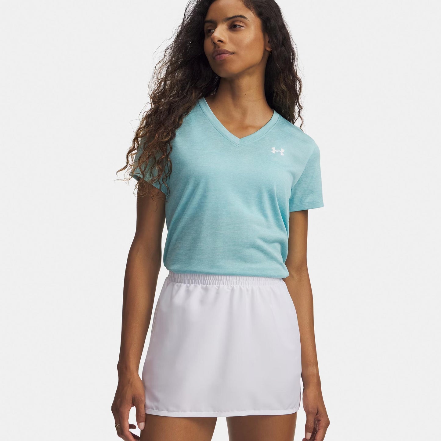 Under Armour Tech Twist T-Shirt Damen-blau, weiß Under Armour Tech Twist T-Shirt Damen-blau, weiß