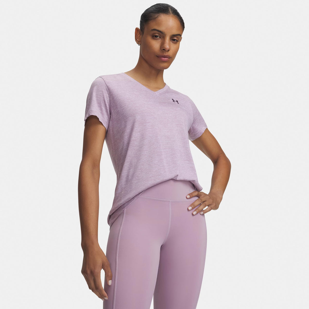 Under Armour Tech Twist T-Shirt Damen - rosa, violett Under Armour Tech Twist T-Shirt Damen - rosa, violett