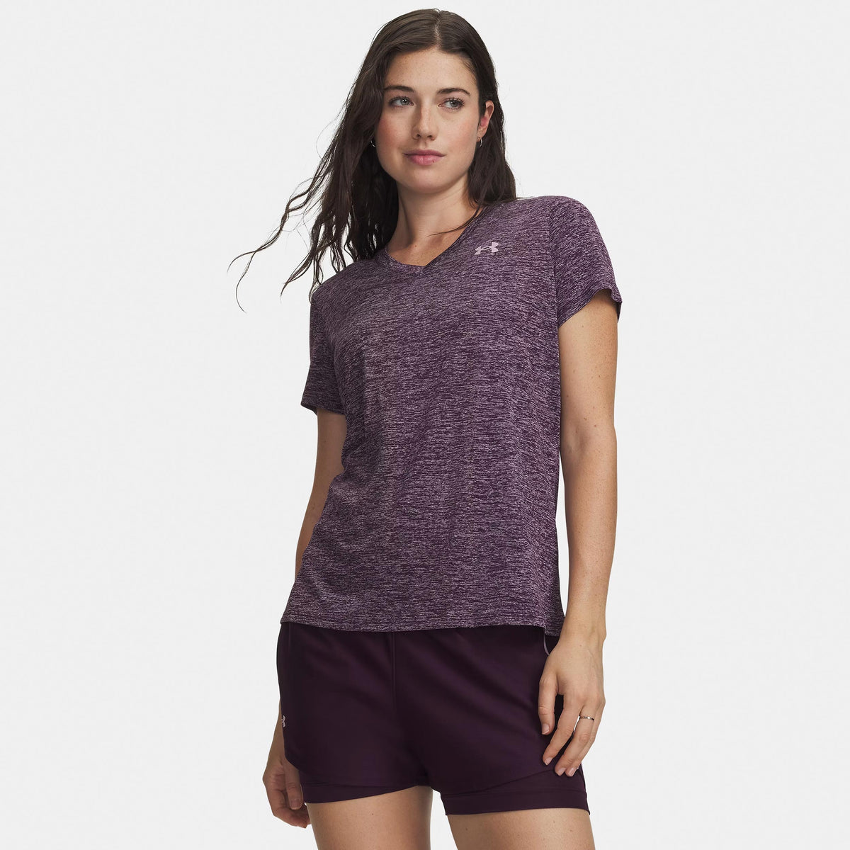 Under Armour Tech Twist T-Shirt Damen - lila, altrosa Under Armour Tech Twist T-Shirt Damen - lila, altrosa