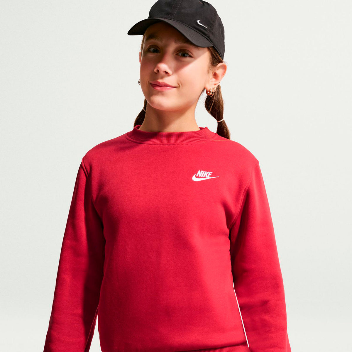 Nike Club Fleece Sweatshirt Kinder - rot Nike Club Fleece Sweatshirt Kinder - rot