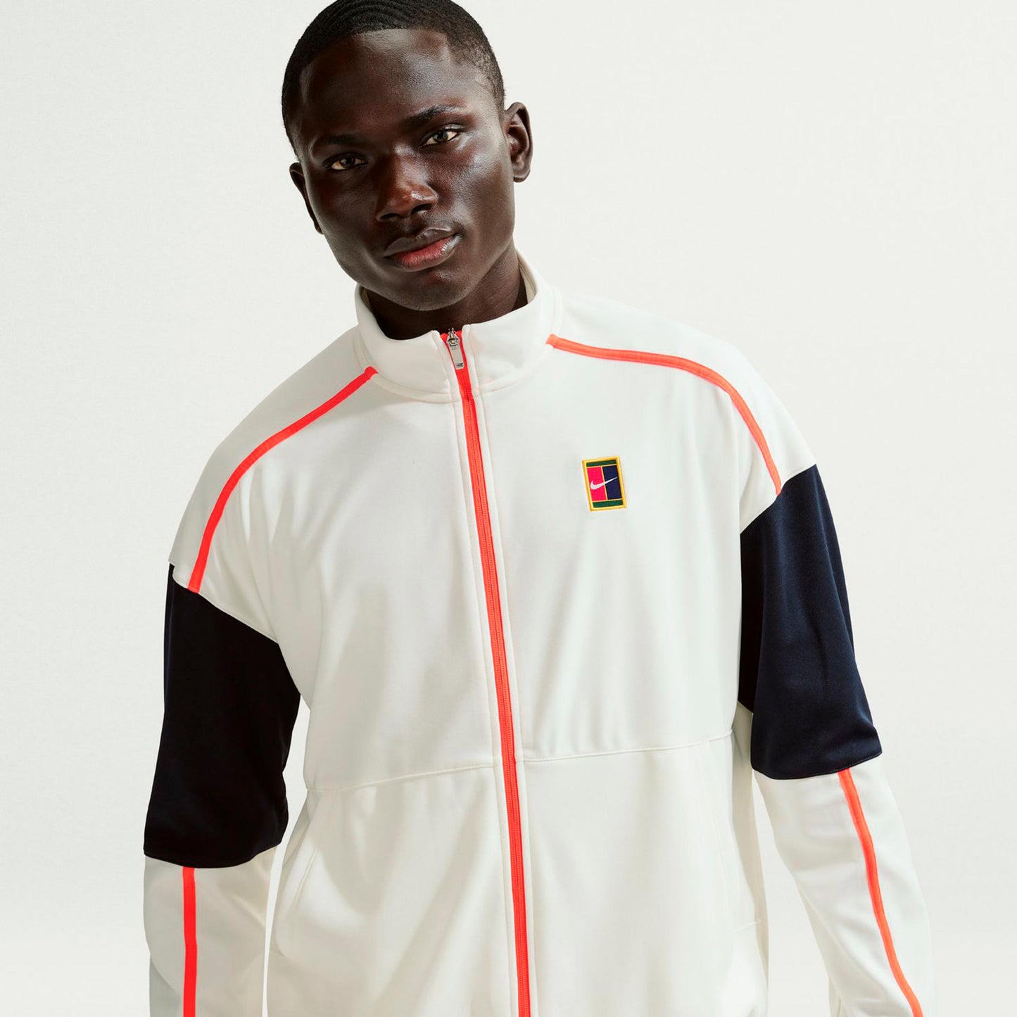 Nike Court Heritage Trainingsjacke Herren-creme, orange Nike Court Heritage Trainingsjacke Herren-creme, orange