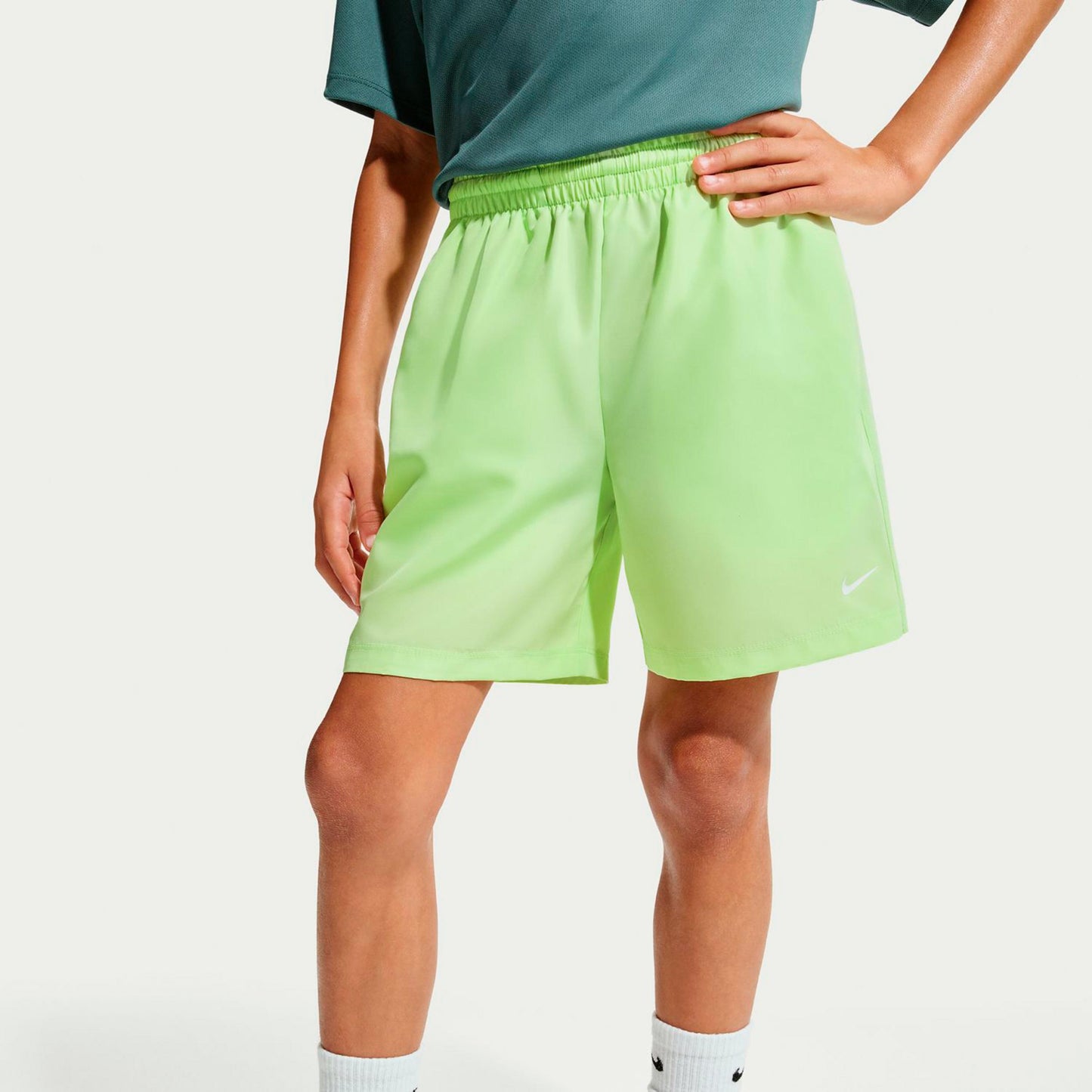 Nike Big Shorts Jungen-limette, weiß Nike Big Shorts Jungen-limette, weiß