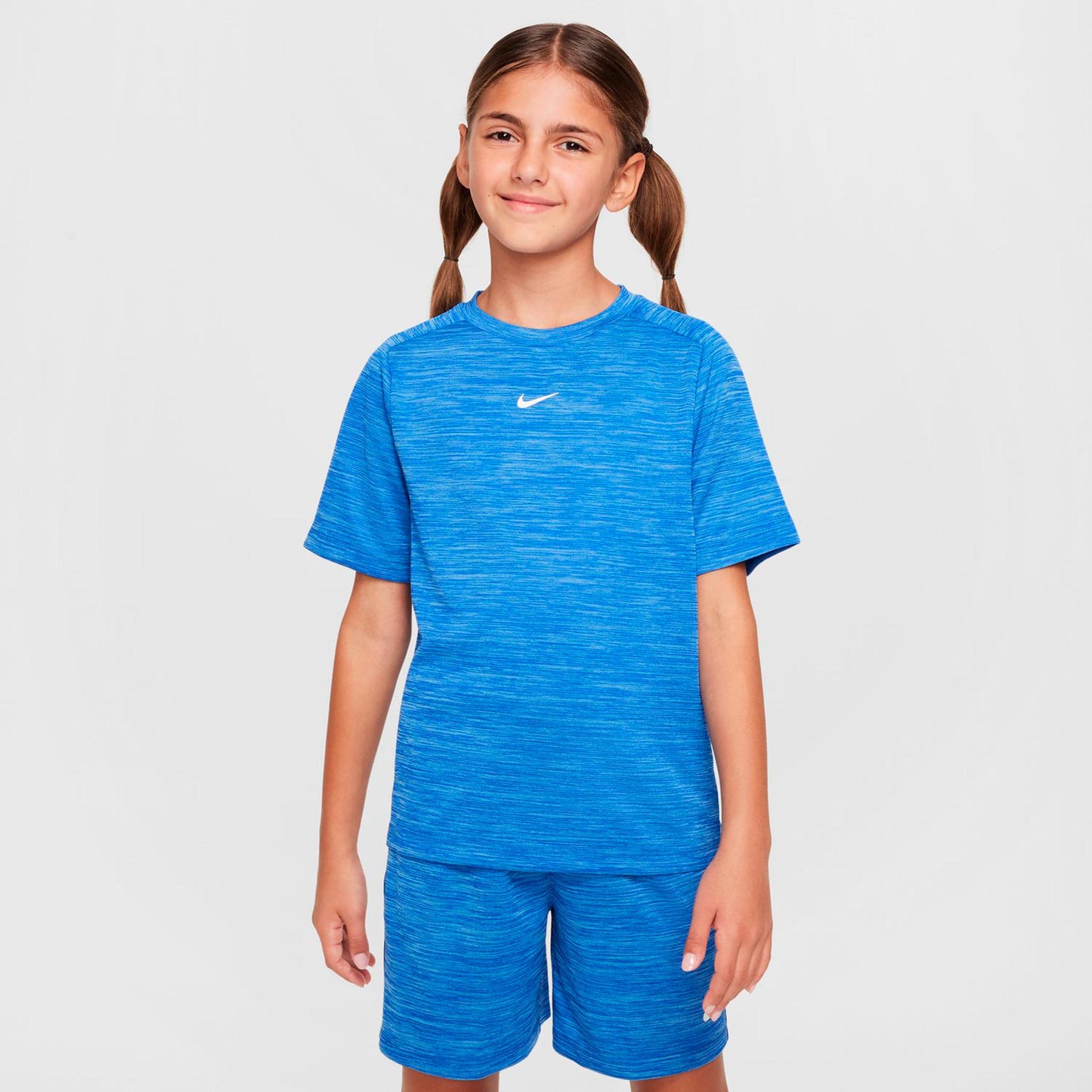 Nike Dri-FIT Multi Heather T-Shirt Kinder-blau, weiß Nike Dri-FIT Multi Heather T-Shirt Kinder-blau, weiß