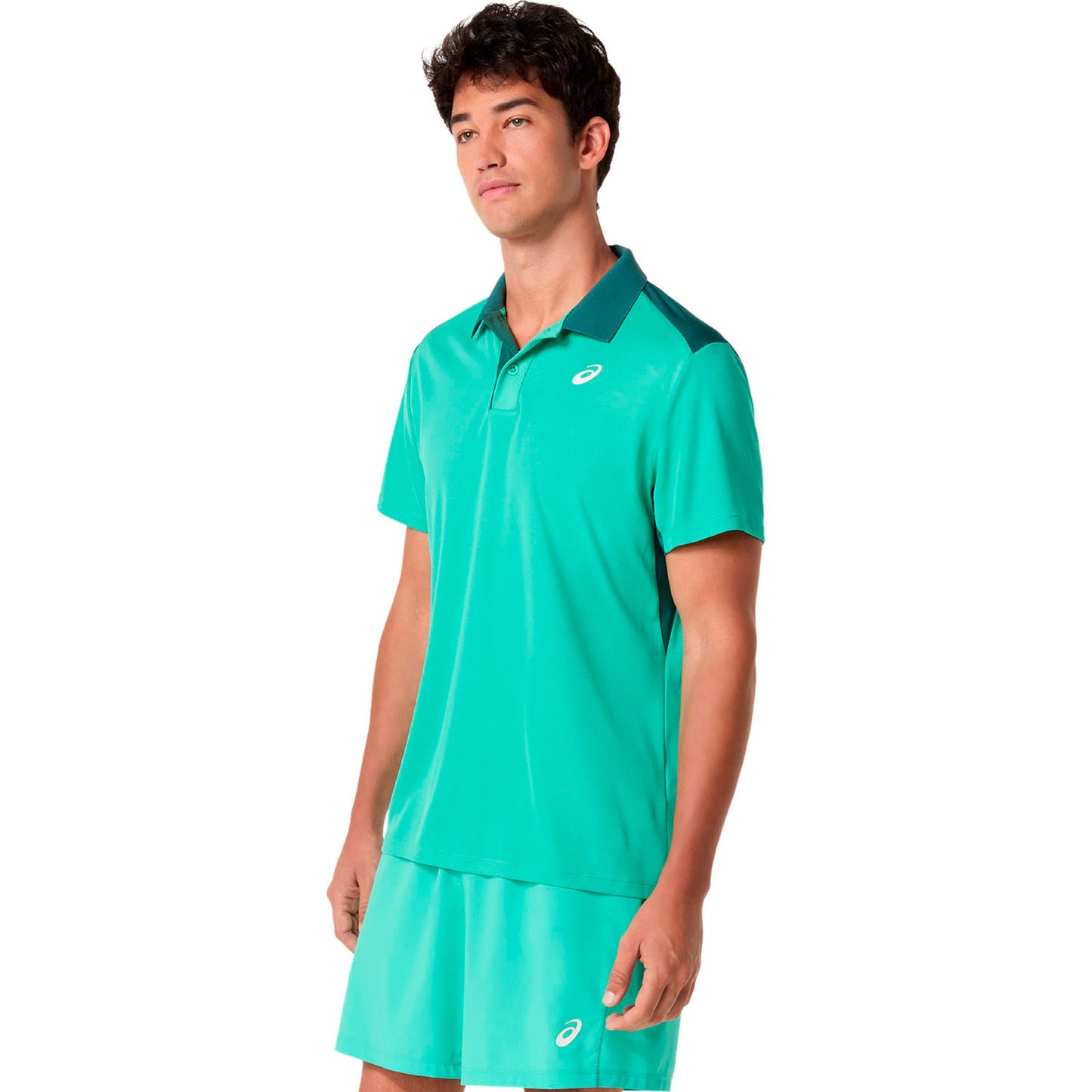 ASICS Court Polo Herren-grün ASICS Court Polo Herren-grün