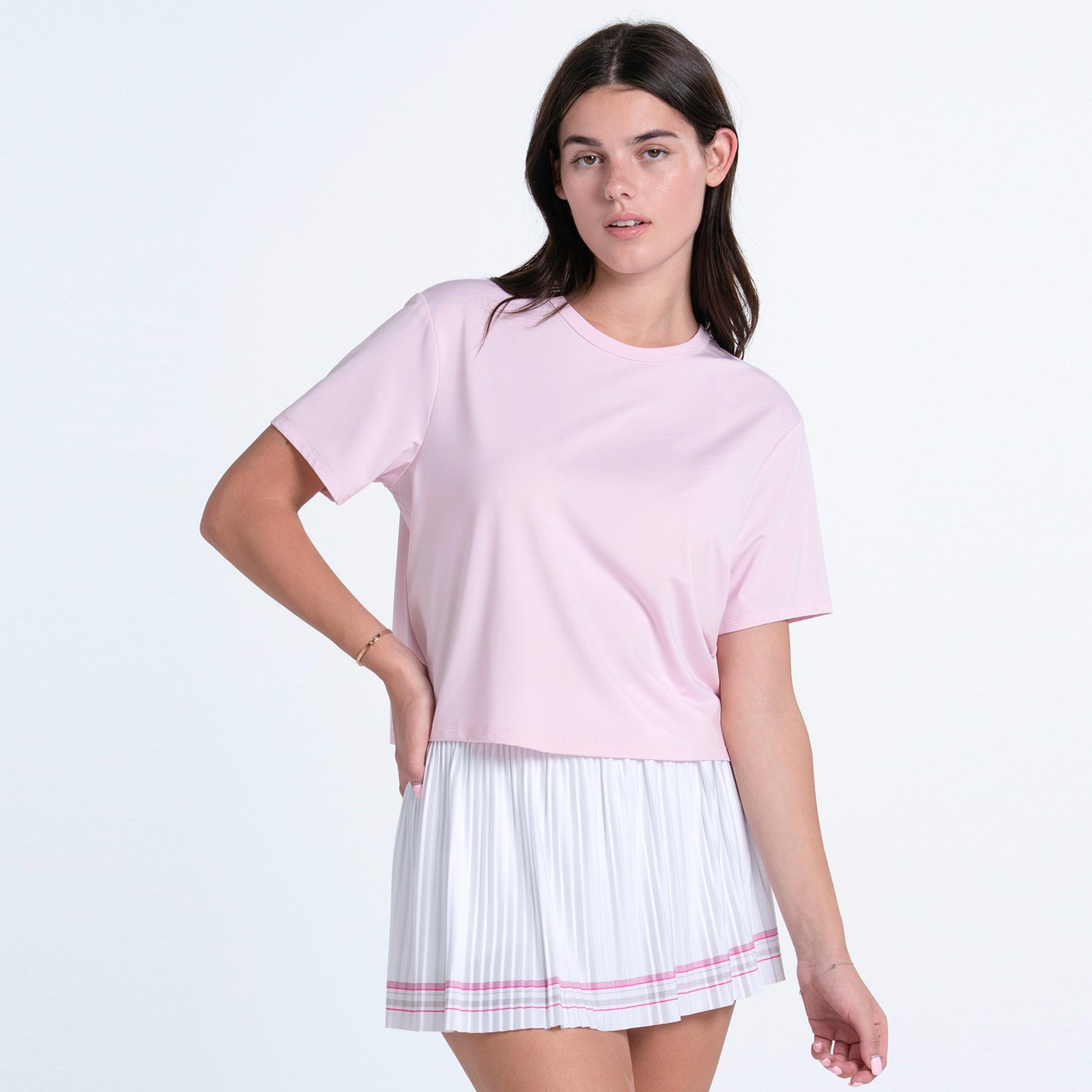 Lucky in Love Power Box T-Shirt Damen - rosa, weiß Lucky in Love Power Box T-Shirt Damen - rosa, weiß