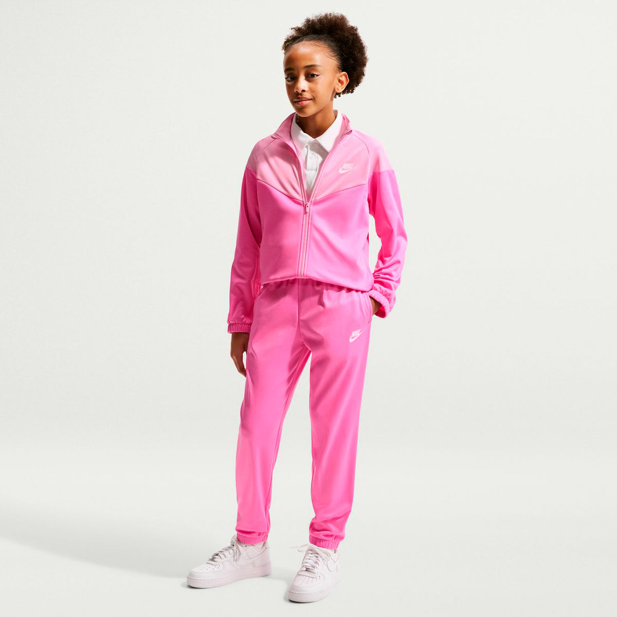 Nike Dri-Fit Full-Zip Trainingsanzug Kinder - pink, rosa Nike Dri-Fit Full-Zip Trainingsanzug Kinder - pink, rosa