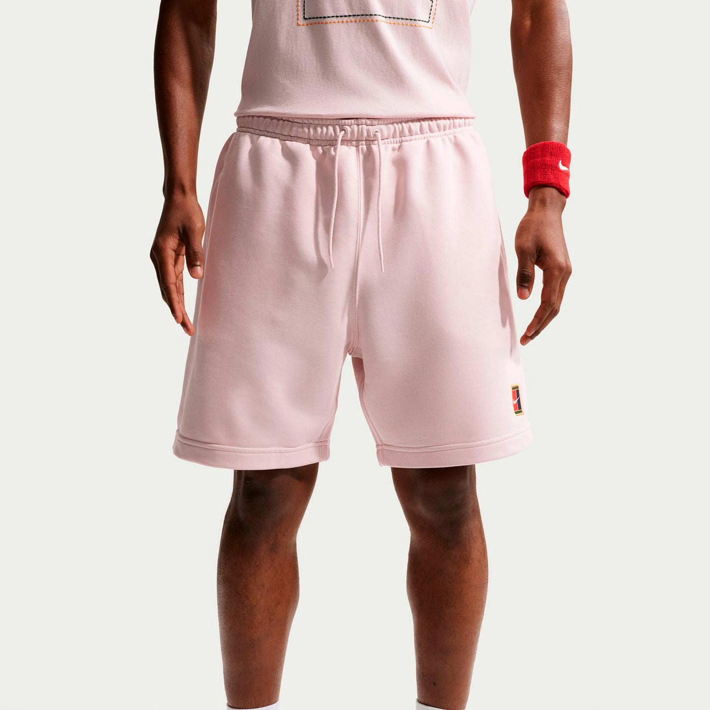Nike Court Dri-Fit Heritage Fleece Shorts Herren - altrosa Nike Court Dri-Fit Heritage Fleece Shorts Herren - altrosa