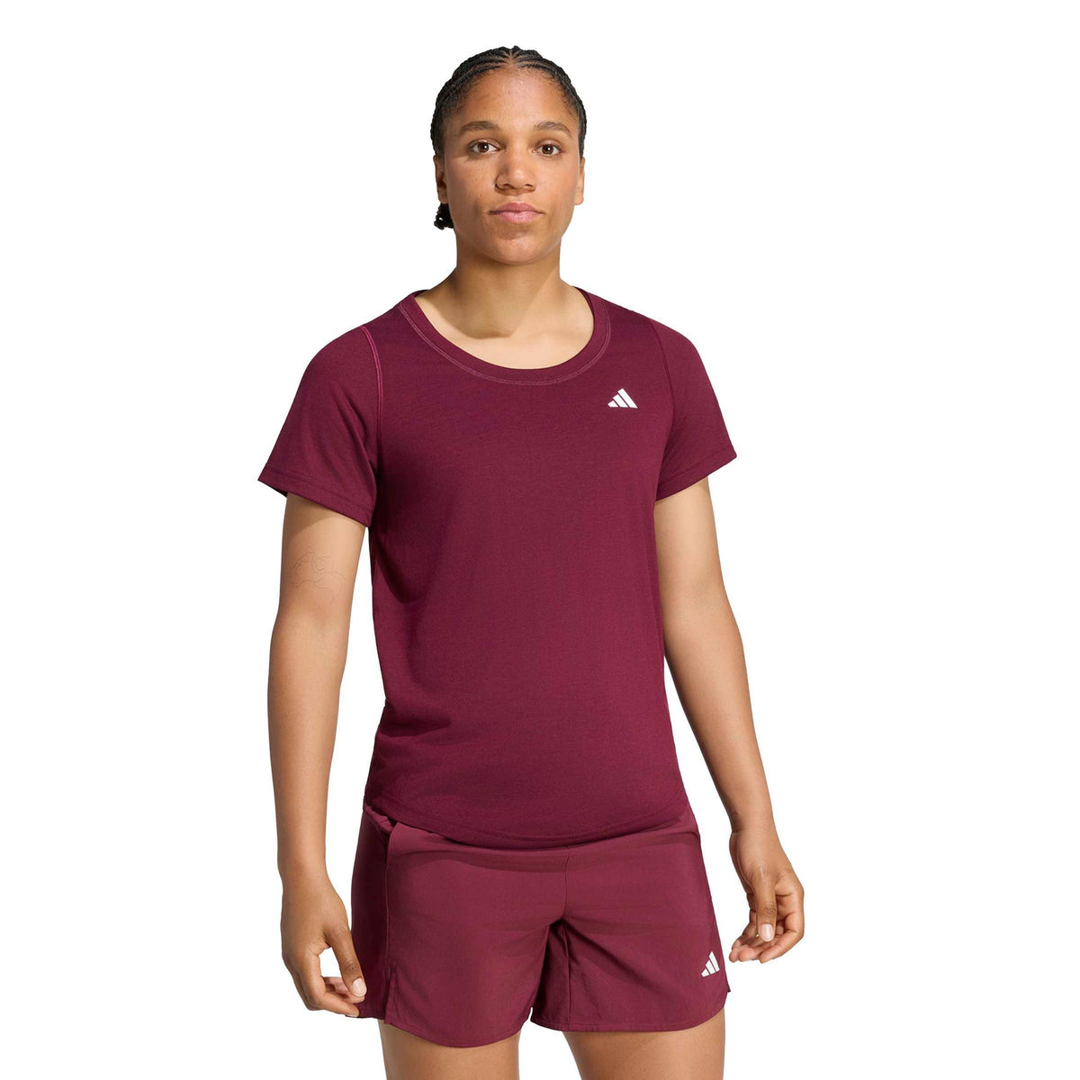 adidas We Min SCP T-Shirt Damen - weinrot adidas We Min SCP T-Shirt Damen - weinrot