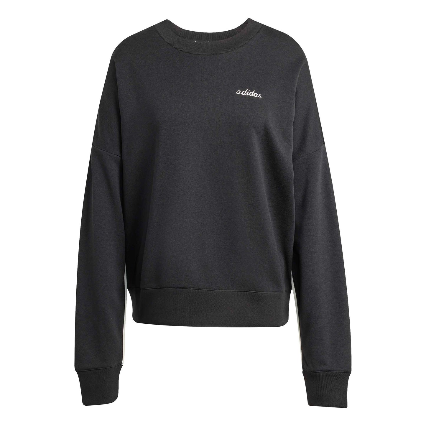 adidas Crew Sweatshirt Damen-schwarz adidas Crew Sweatshirt Damen-schwarz