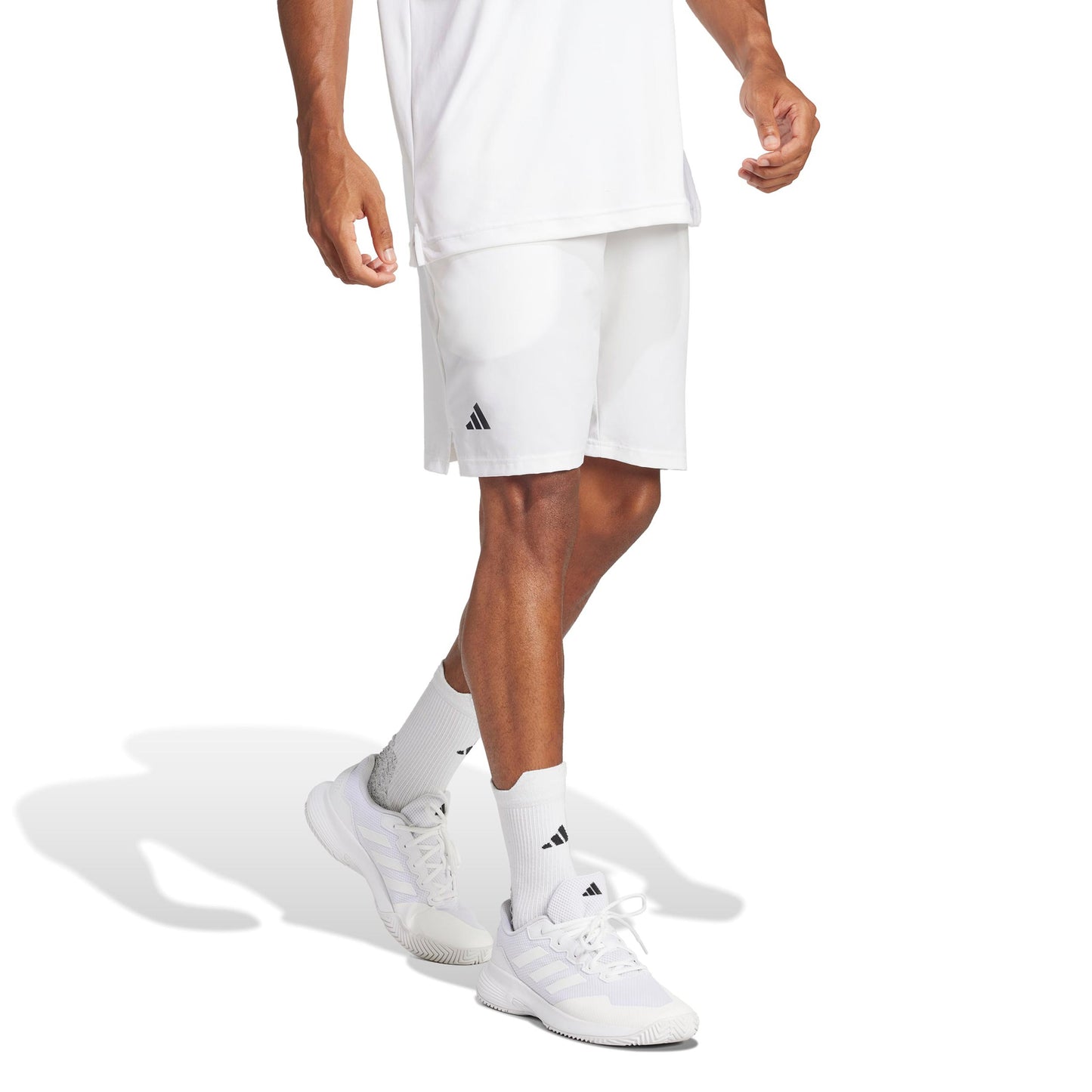 adidas Club 7Inch Sweat Shorts Herren-weiß adidas Club 7Inch Sweat Shorts Herren-weiß