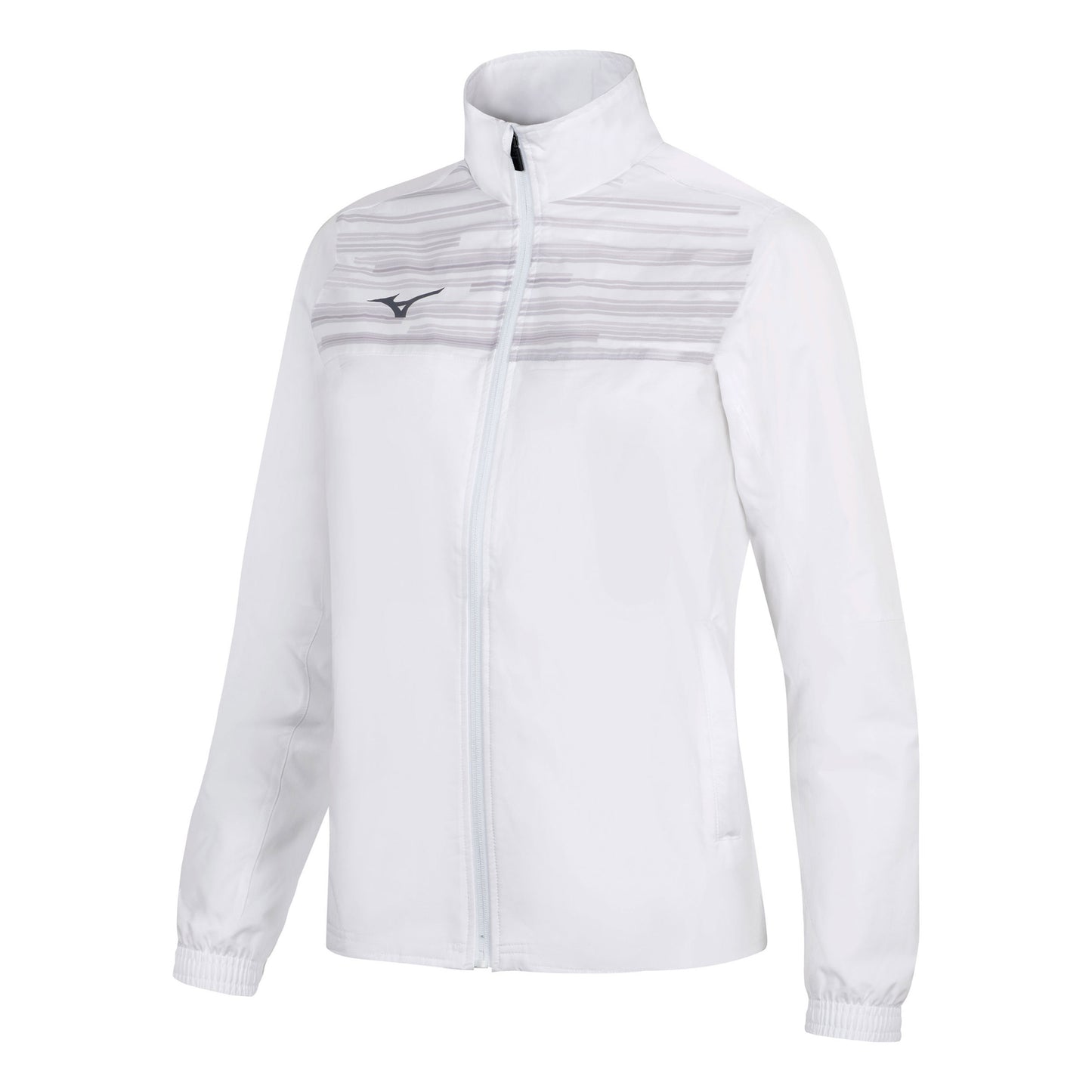Mizuno Team Chiba Micro Trainingsjacke Damen-weiß Mizuno Team Chiba Micro Trainingsjacke Damen-weiß