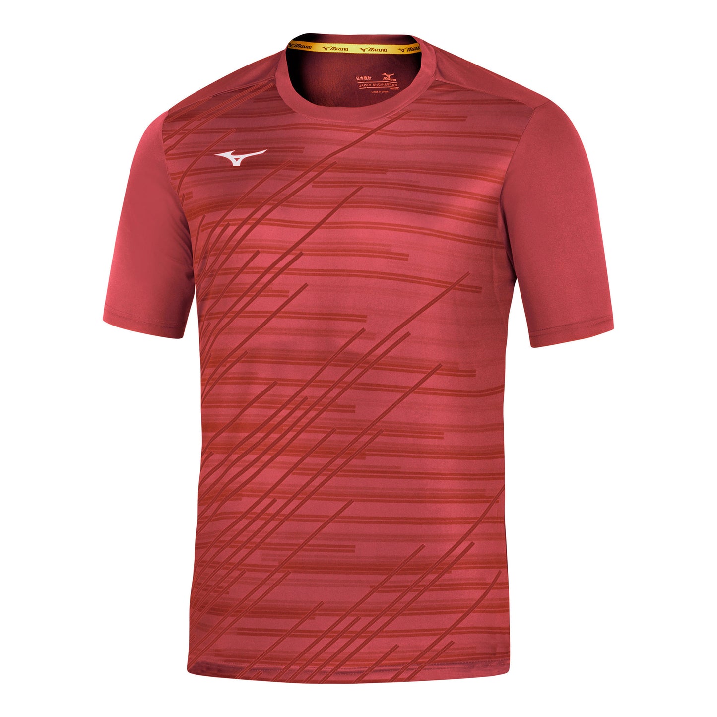 Mizuno Team Chiba T-Shirt Herren-rot Mizuno Team Chiba T-Shirt Herren-rot