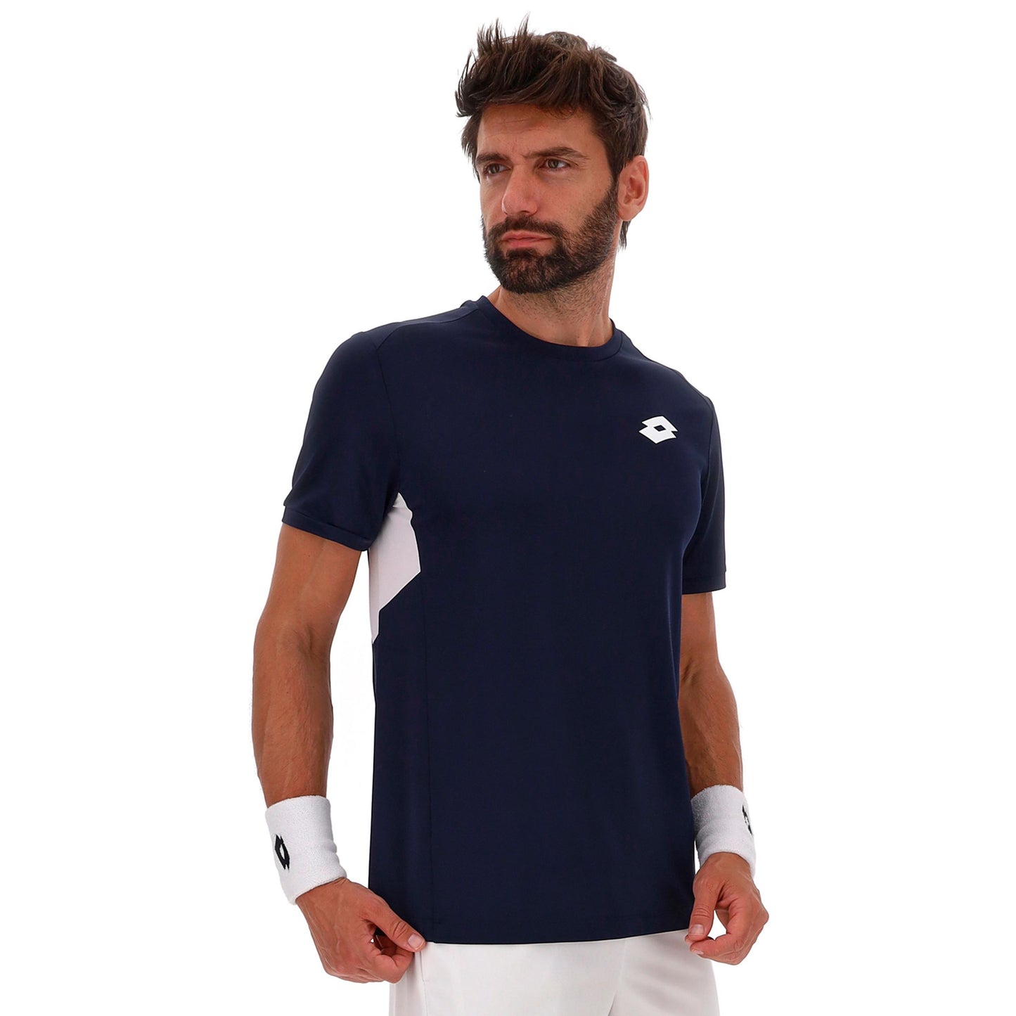 Lotto Squadra IV T-Shirt Herren - dunkelblau, weiß Lotto Squadra IV T-Shirt Herren - dunkelblau, weiß