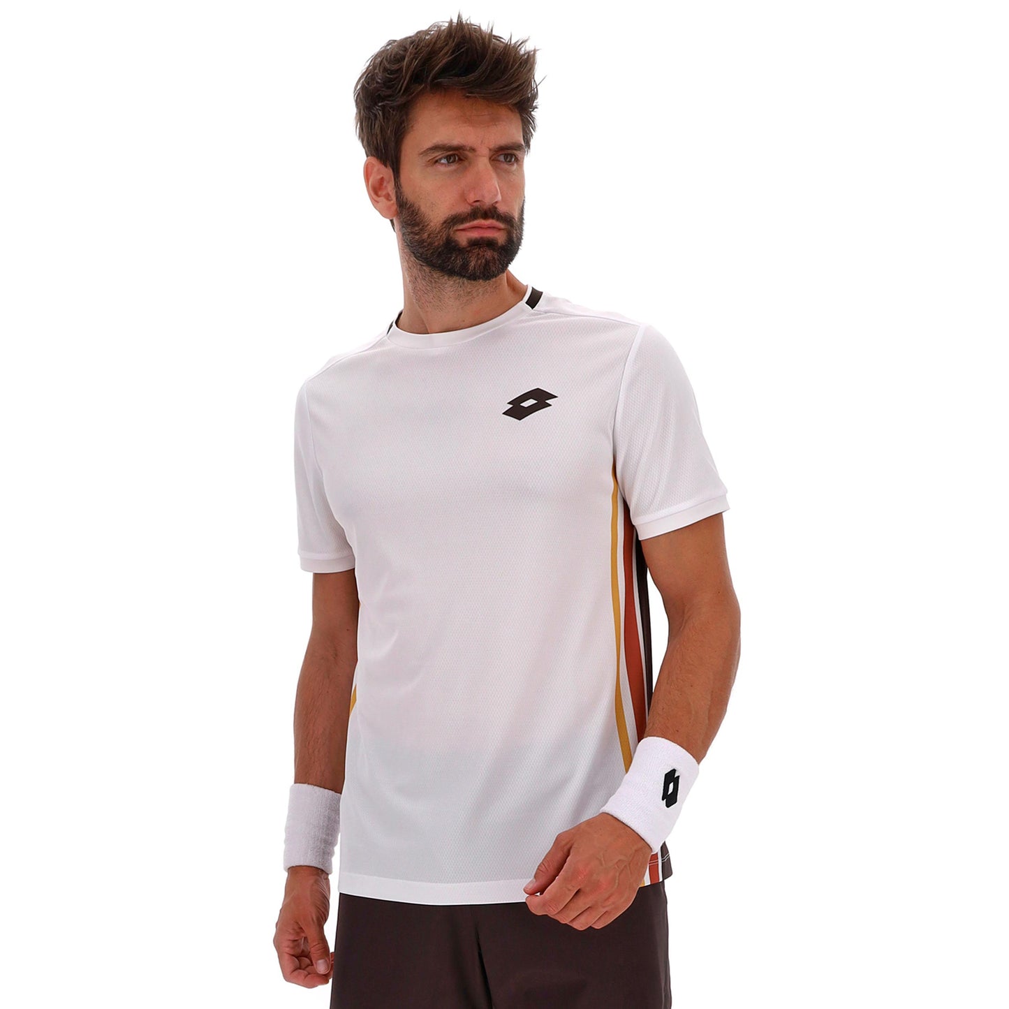 Lotto Tech VI T-Shirt Herren - weiß, braun Lotto Tech VI T-Shirt Herren - weiß, braun