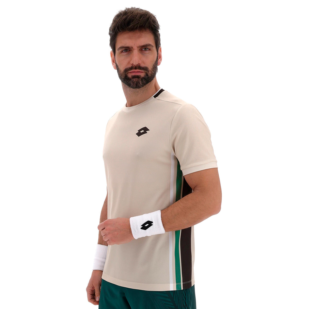 Lotto Tech VI T-Shirt Herren - creme, petrol Lotto Tech VI T-Shirt Herren - creme, petrol