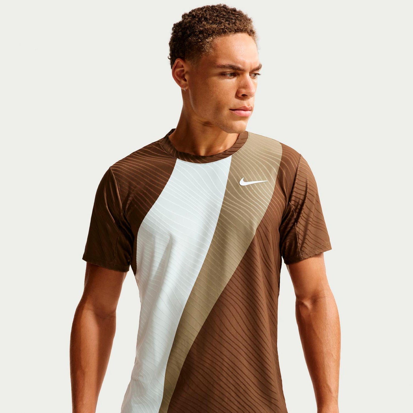 Nike Court Dri-Fit Advantage Slam T-Shirt Herren-creme, grau Nike Court Dri-Fit Advantage Slam T-Shirt Herren-creme, grau