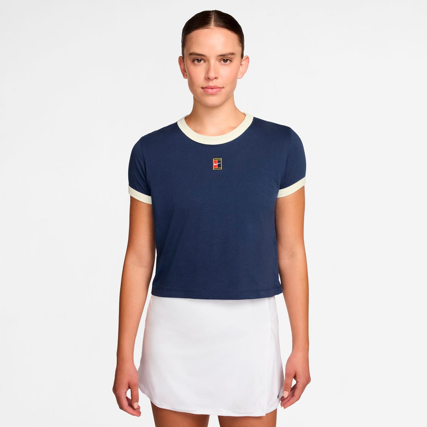 Nike Heritage T-Shirt Damen-dunkelblau, creme Nike Heritage T-Shirt Damen-dunkelblau, creme