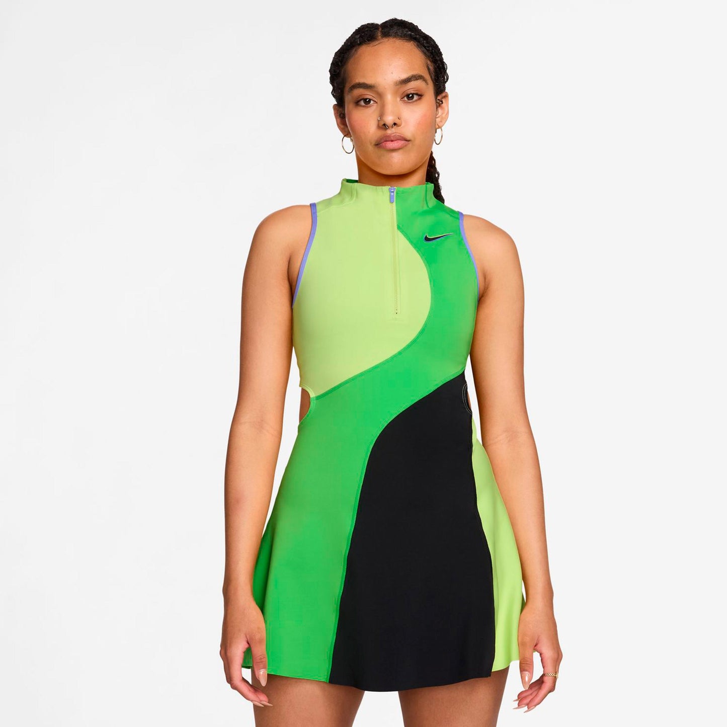 Nike Court Dri-Fit Slam Kleid Damen-limette, grün Nike Court Dri-Fit Slam Kleid Damen-limette, grün