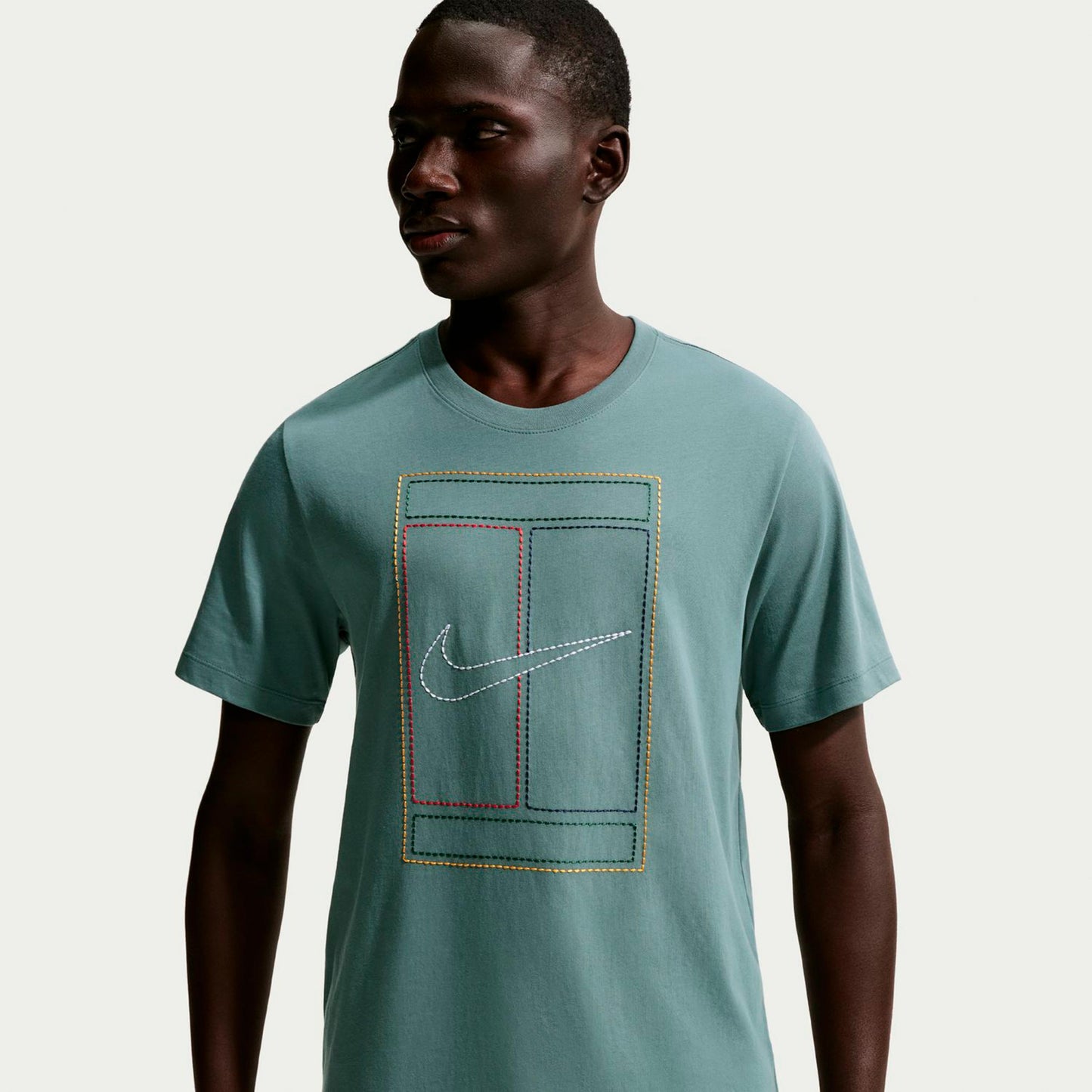 Nike Court Heritage T-Shirt Herren-salbei, grau Nike Court Heritage T-Shirt Herren-salbei, grau