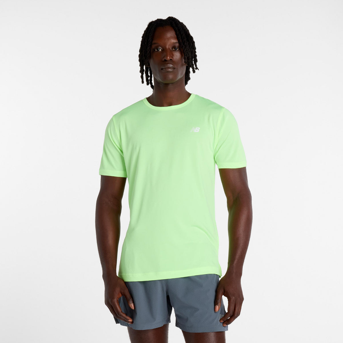 New Balance Sport Essentials Utility T-Shirt Herren-limette, weiß New Balance Sport Essentials Utility T-Shirt Herren-limette, weiß