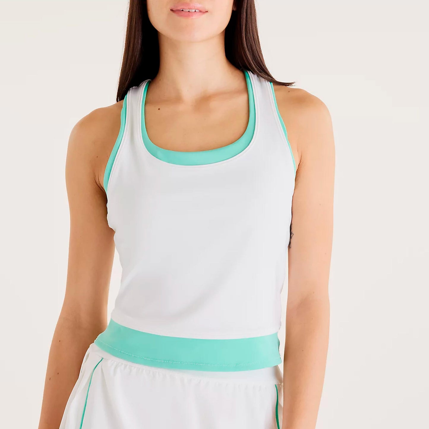 New Balance Tournament Novelty Tank-Top Damen-weiß, grün New Balance Tournament Novelty Tank-Top Damen-weiß, grün