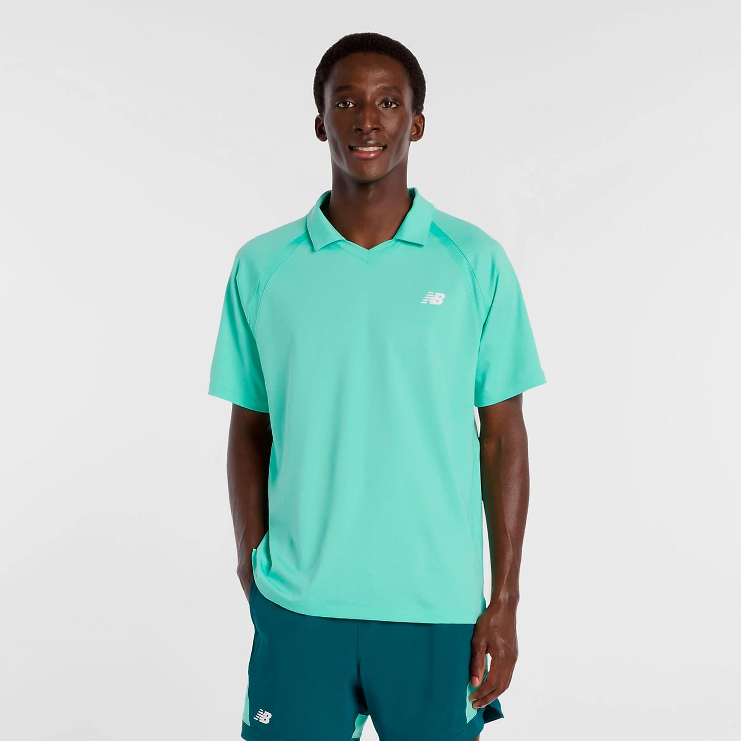 New Balance Tournament T-Shirt Herren-mint, weiß New Balance Tournament T-Shirt Herren-mint, weiß