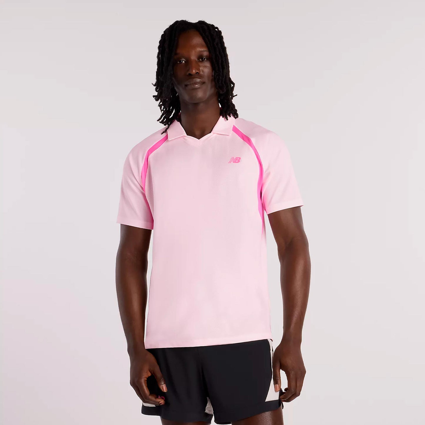 New Balance Tournament T-Shirt Herren-rosa, weiß New Balance Tournament T-Shirt Herren-rosa, weiß