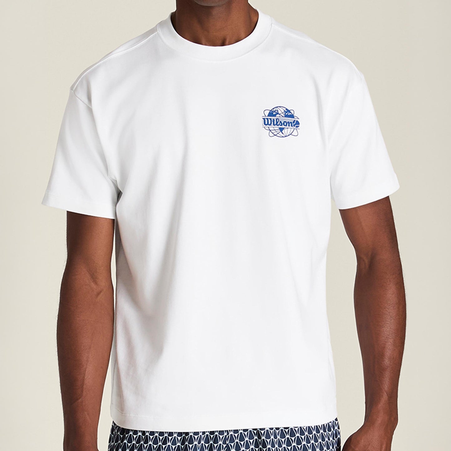 Wilson Wilson Classic T-Shirt Herren - weiß, hellblau Wilson Wilson Classic T-Shirt Herren - weiß, hellblau