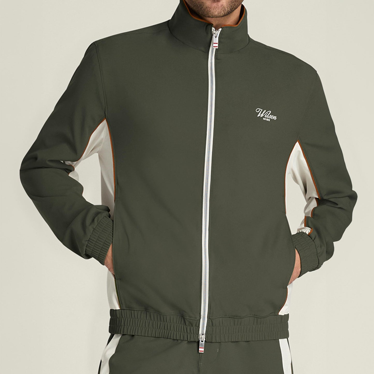 Wilson Grand Slam Trainingsjacke Herren-dunkelgrün Wilson Grand Slam Trainingsjacke Herren-dunkelgrün
