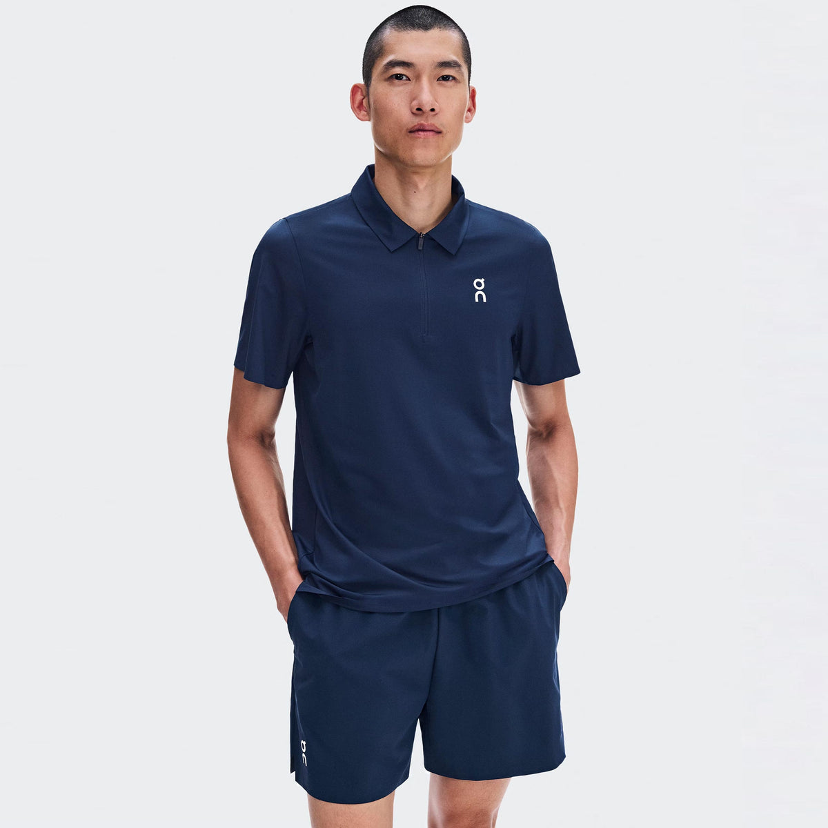 On Court Polo Herren - dunkelblau On Court Polo Herren - dunkelblau