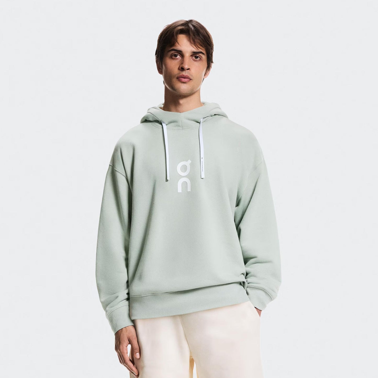 On Club Hoody Herren - mint, weiß On Club Hoody Herren - mint, weiß