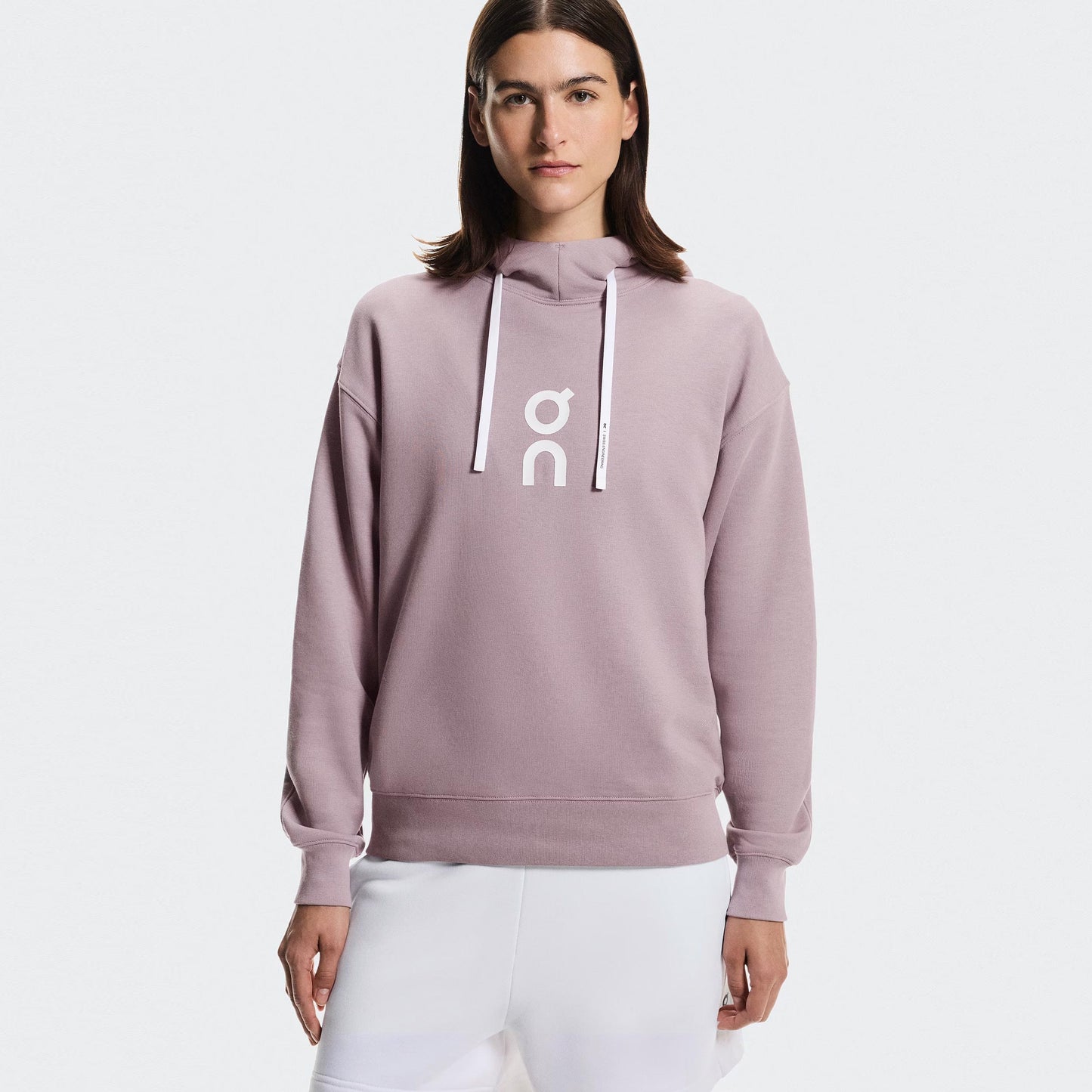On Club Hoody Damen - mauve, weiß On Club Hoody Damen - mauve, weiß