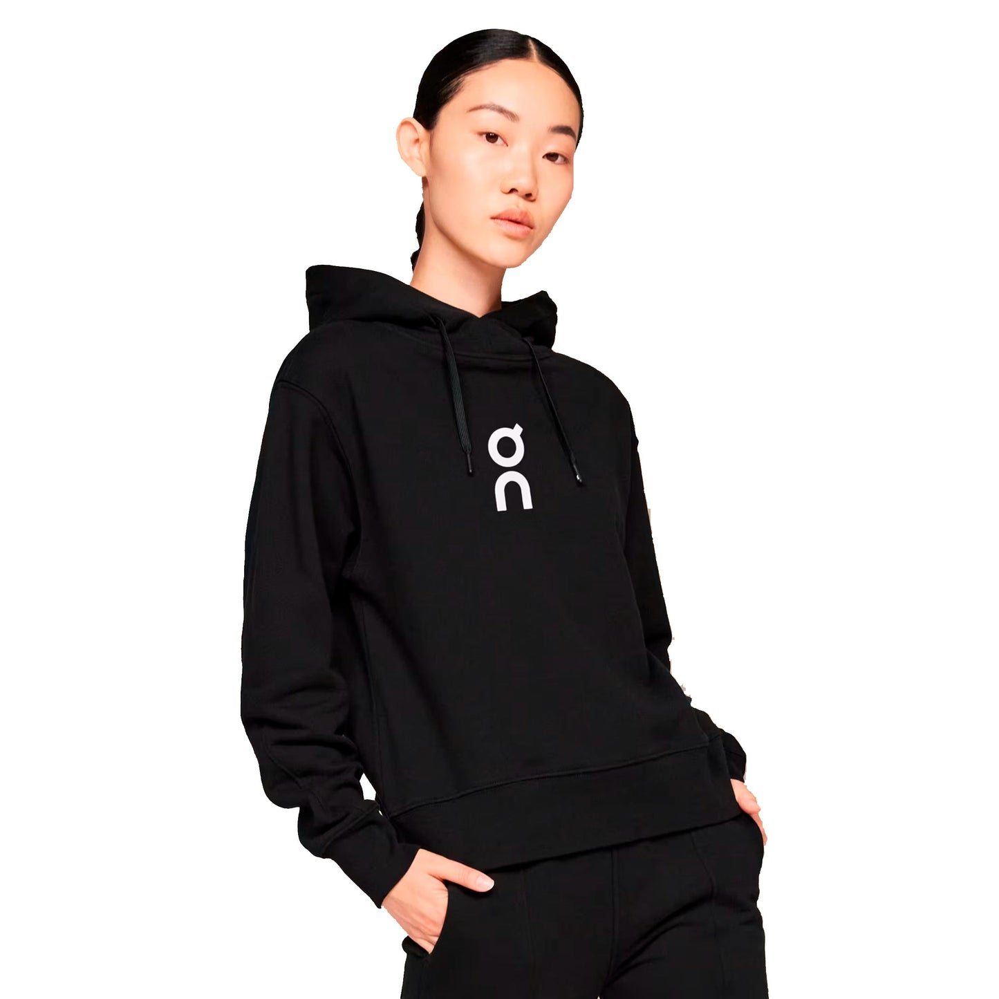 On Club Hoody Damen - schwarz, weiß On Club Hoody Damen - schwarz, weiß