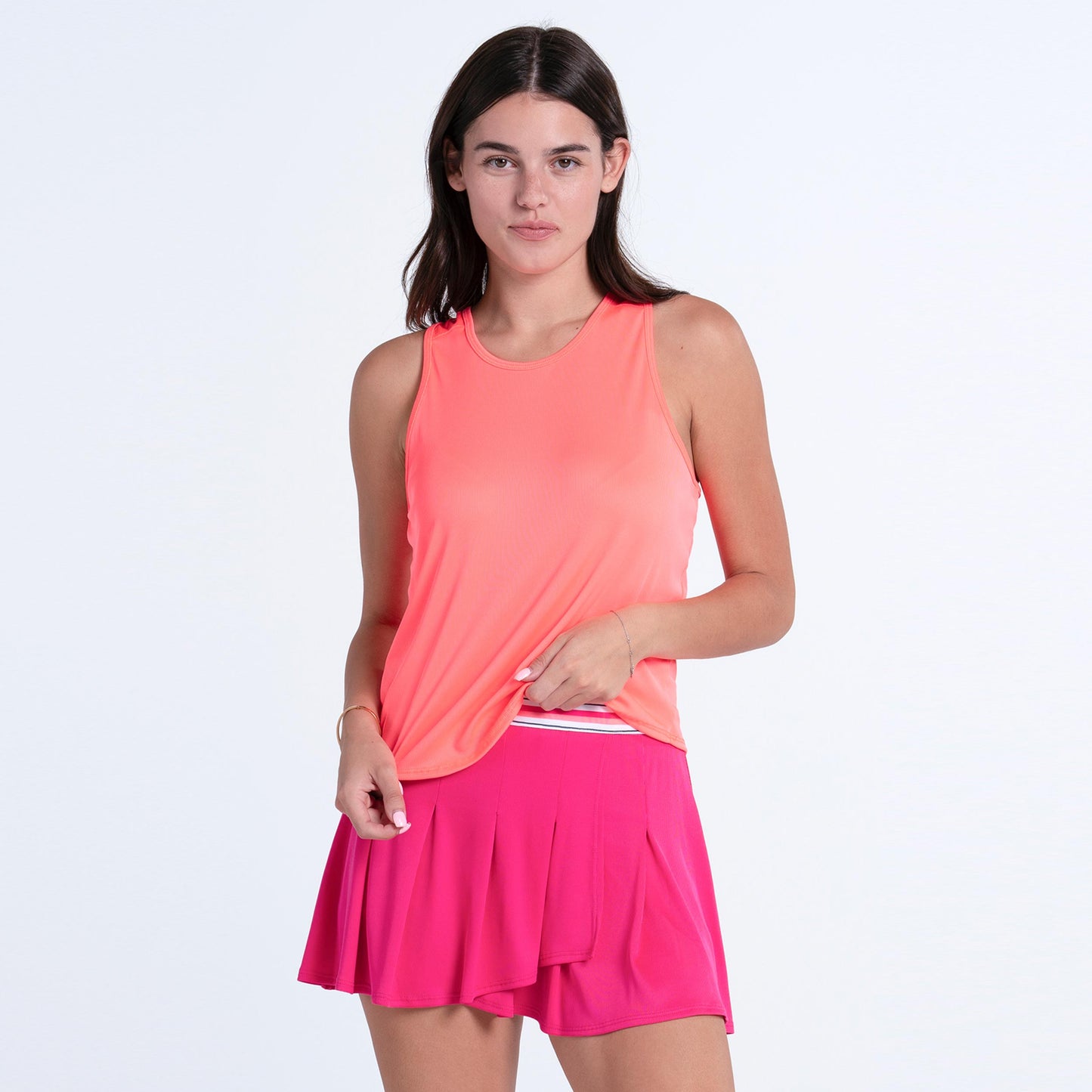 Lucky in Love Court Drip Tank-Top Damen - pink, weiß Lucky in Love Court Drip Tank-Top Damen - pink, weiß
