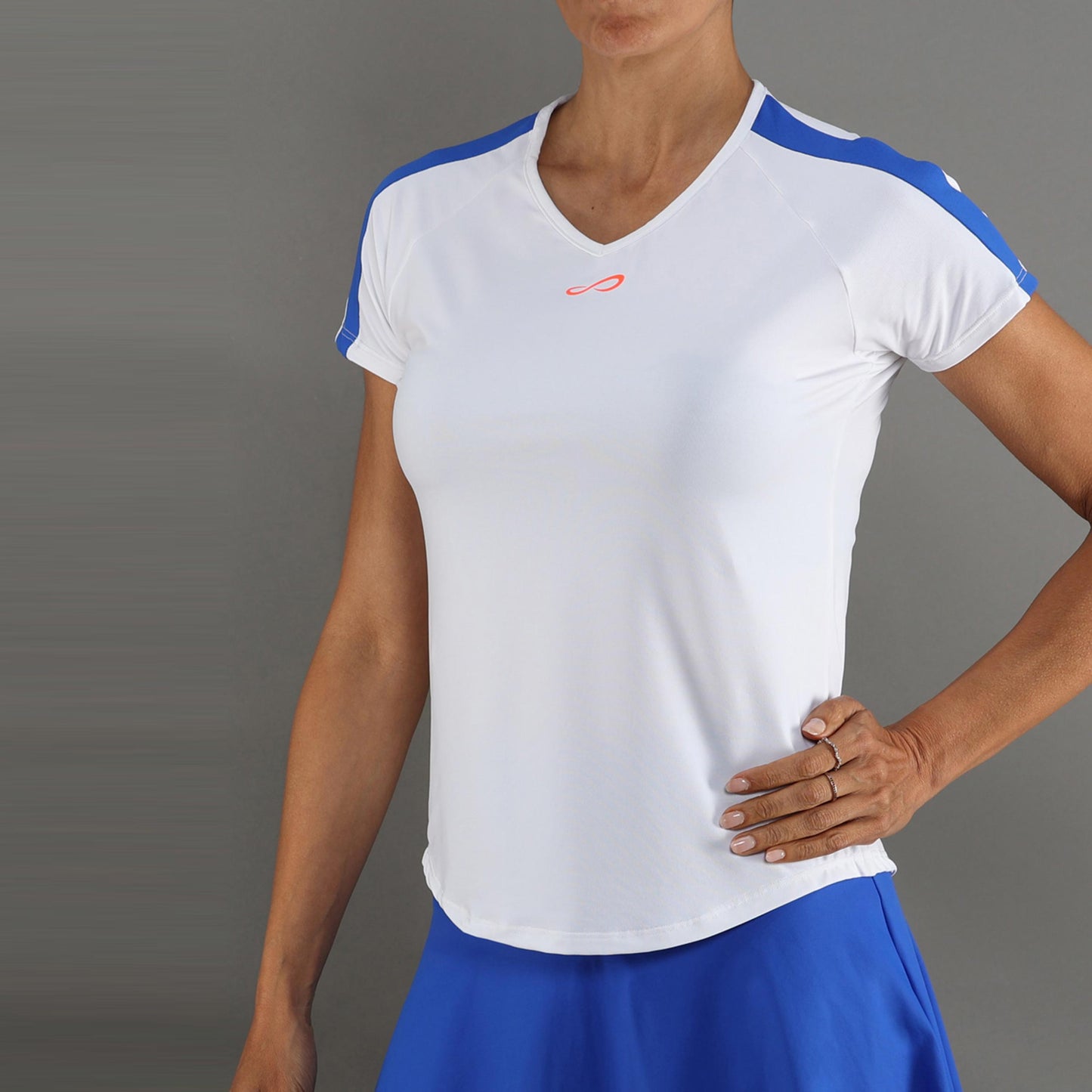 Endless T-Shirt Damen-weiß, blau Endless T-Shirt Damen-weiß, blau