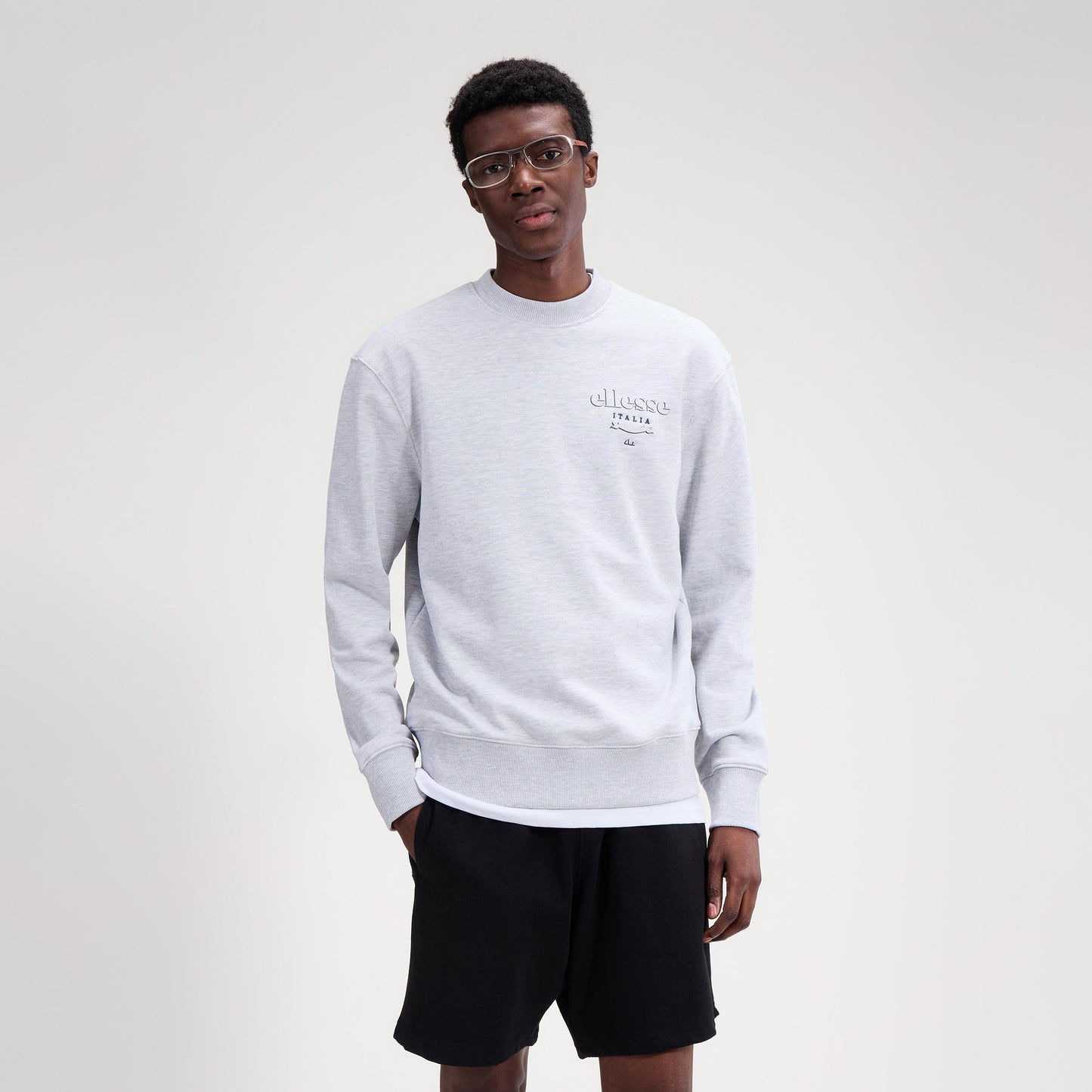 Ellesse Scroll Sweatshirt Herren - hellgrau Ellesse Scroll Sweatshirt Herren - hellgrau