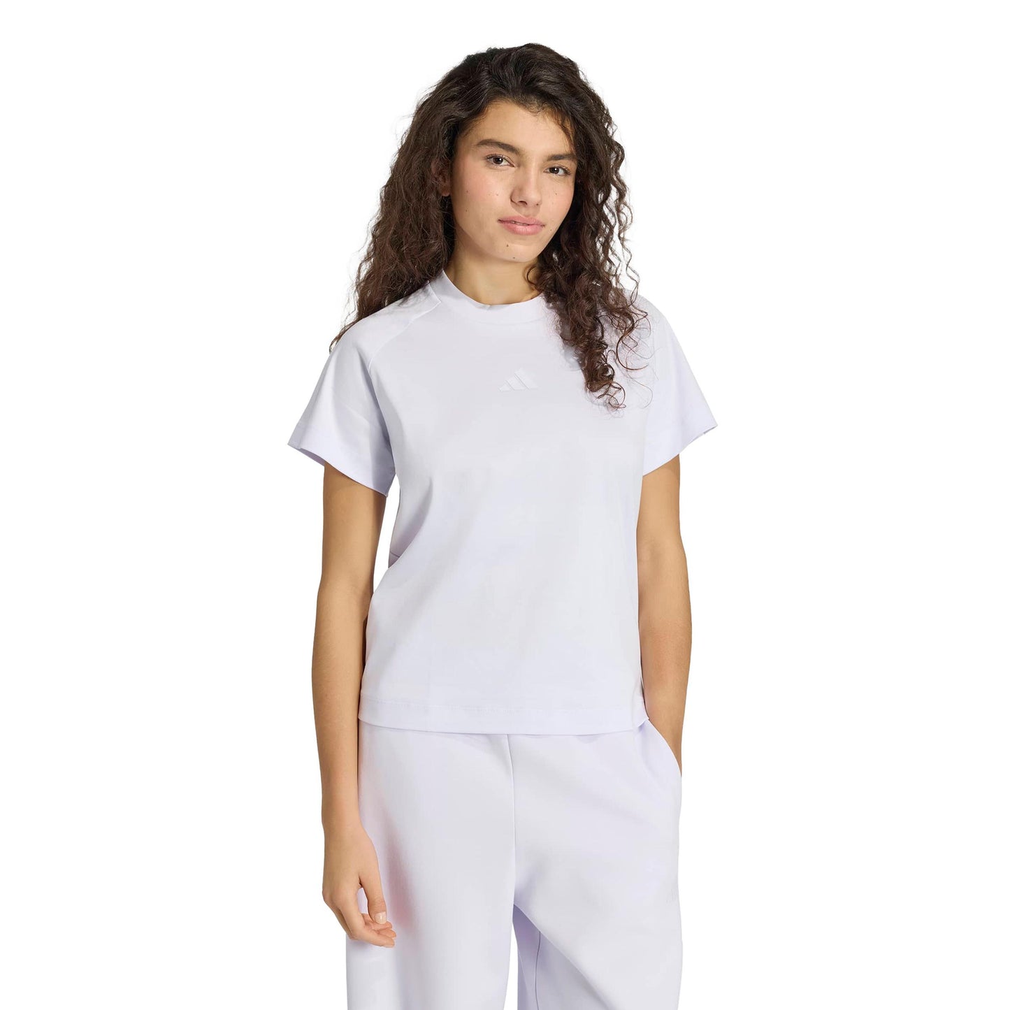 adidas Regular T-Shirt Damen - flieder adidas Regular T-Shirt Damen - flieder