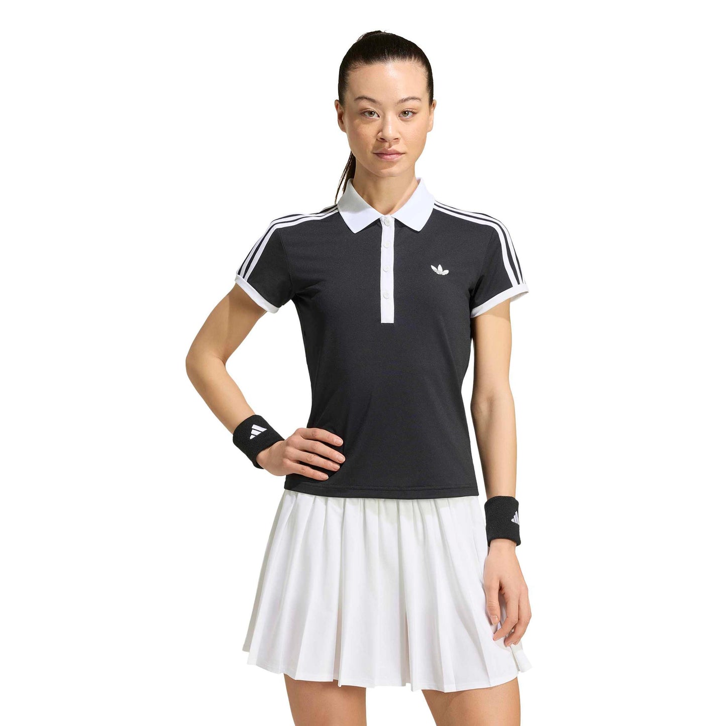 adidas Classics Polo Damen - schwarz, weiß adidas Classics Polo Damen - schwarz, weiß