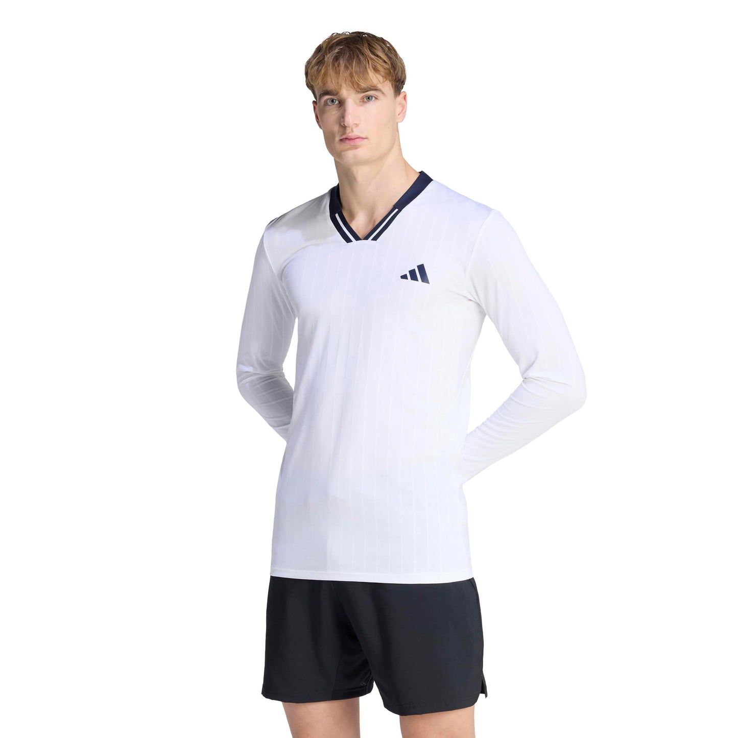 adidas Wow Top Longsleeve Herren - weiß, schwarz adidas Wow Top Longsleeve Herren - weiß, schwarz