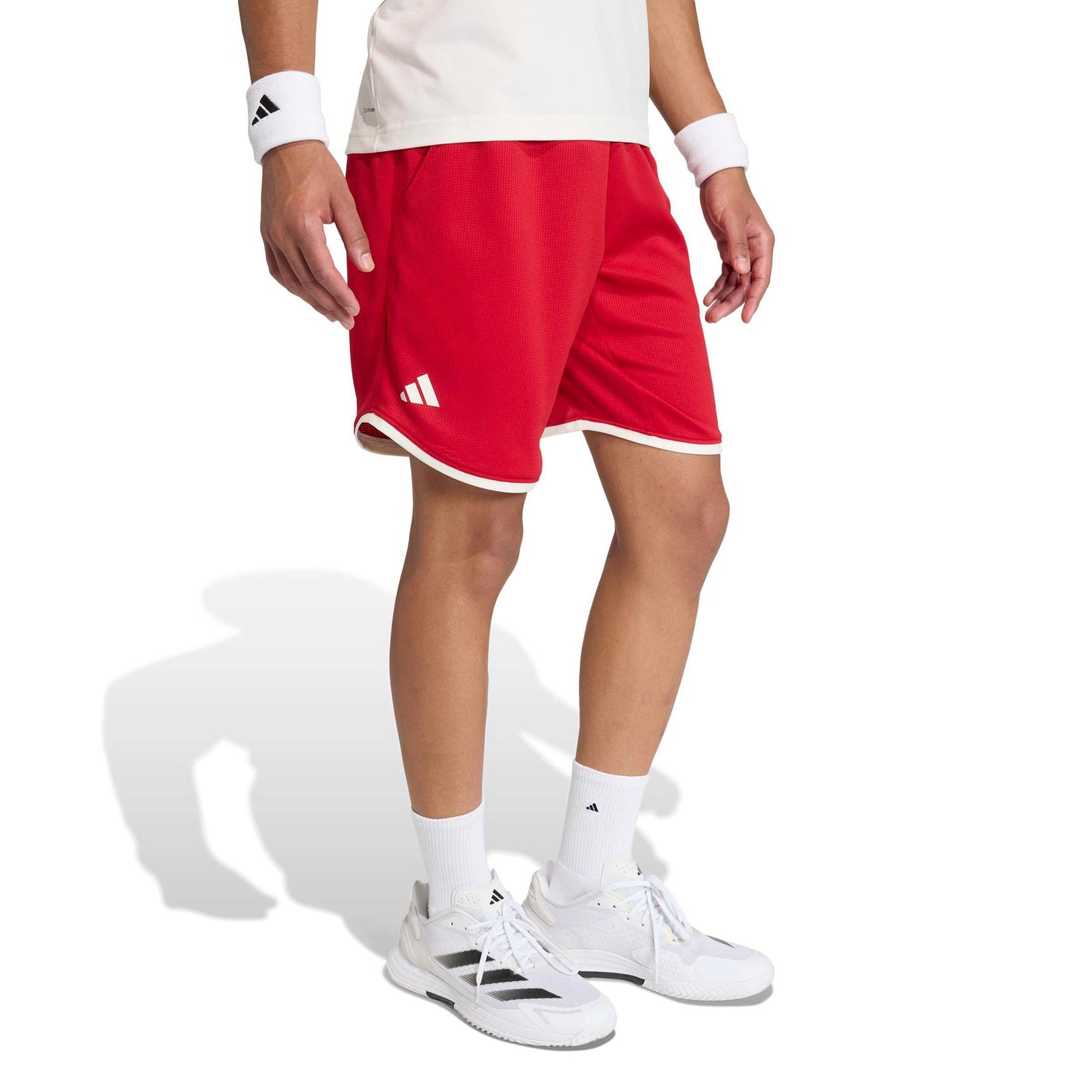 adidas Classics 9Inch Shorts Herren - rot, beige adidas Classics 9Inch Shorts Herren - rot, beige