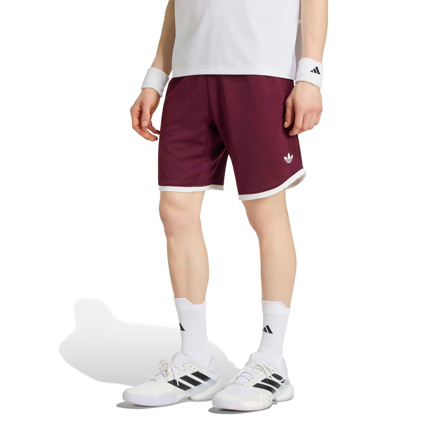 adidas Classics 9Inch Shorts Herren - weinrot, weiß adidas Classics 9Inch Shorts Herren - weinrot, weiß